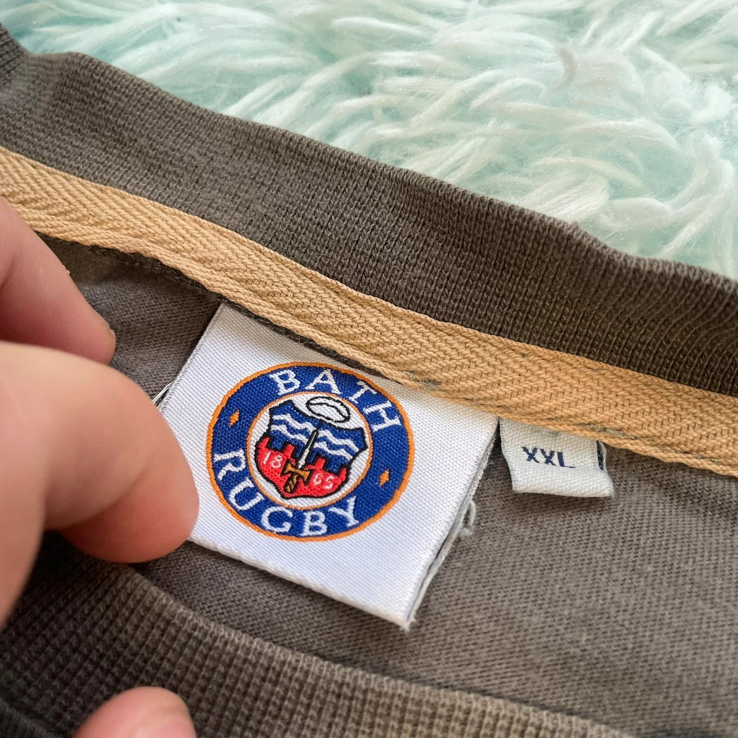 Vintage 00s Grey Bath Rugby T shirt - XXL