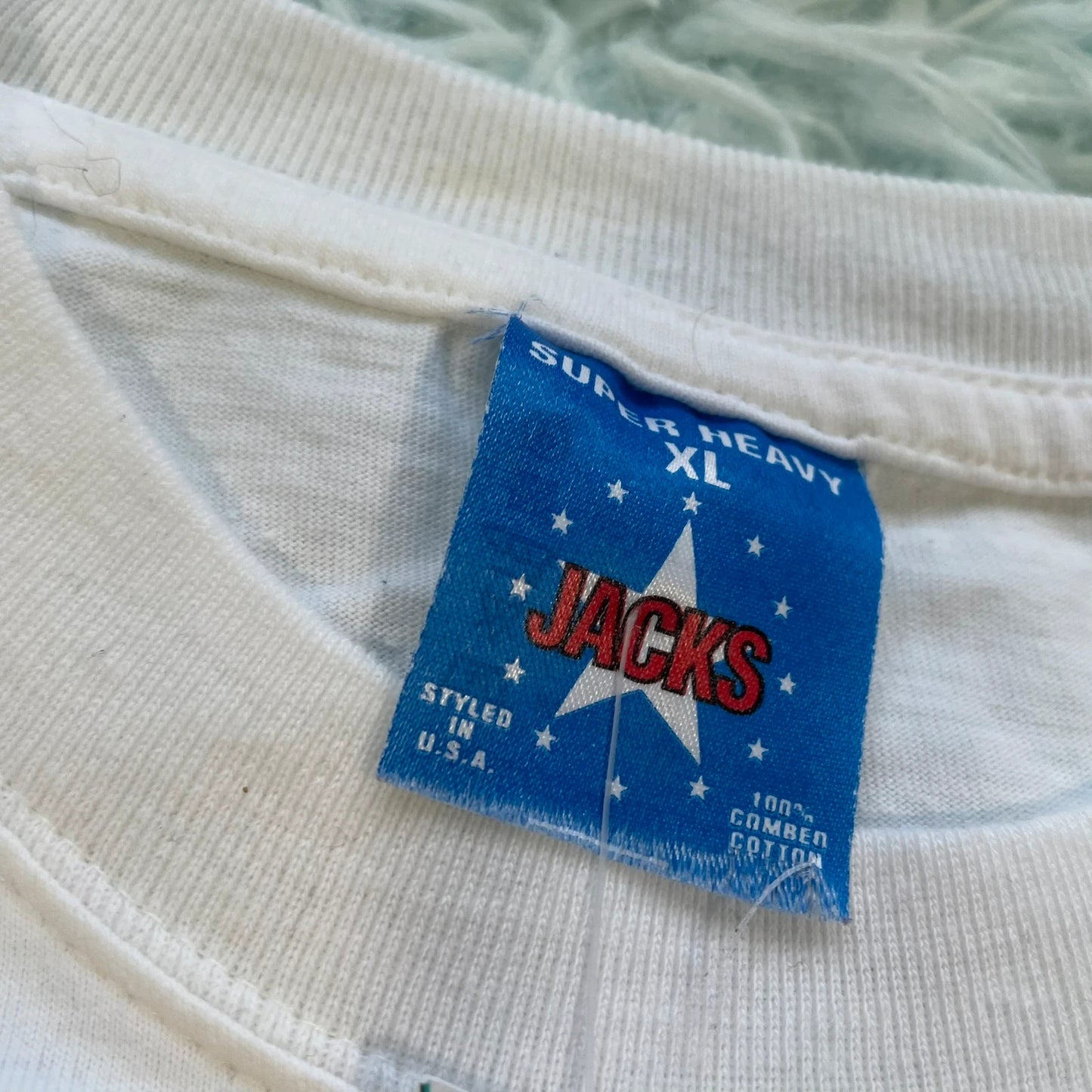 Vintage 90s White Bacardi Graphic T Shirt - XL