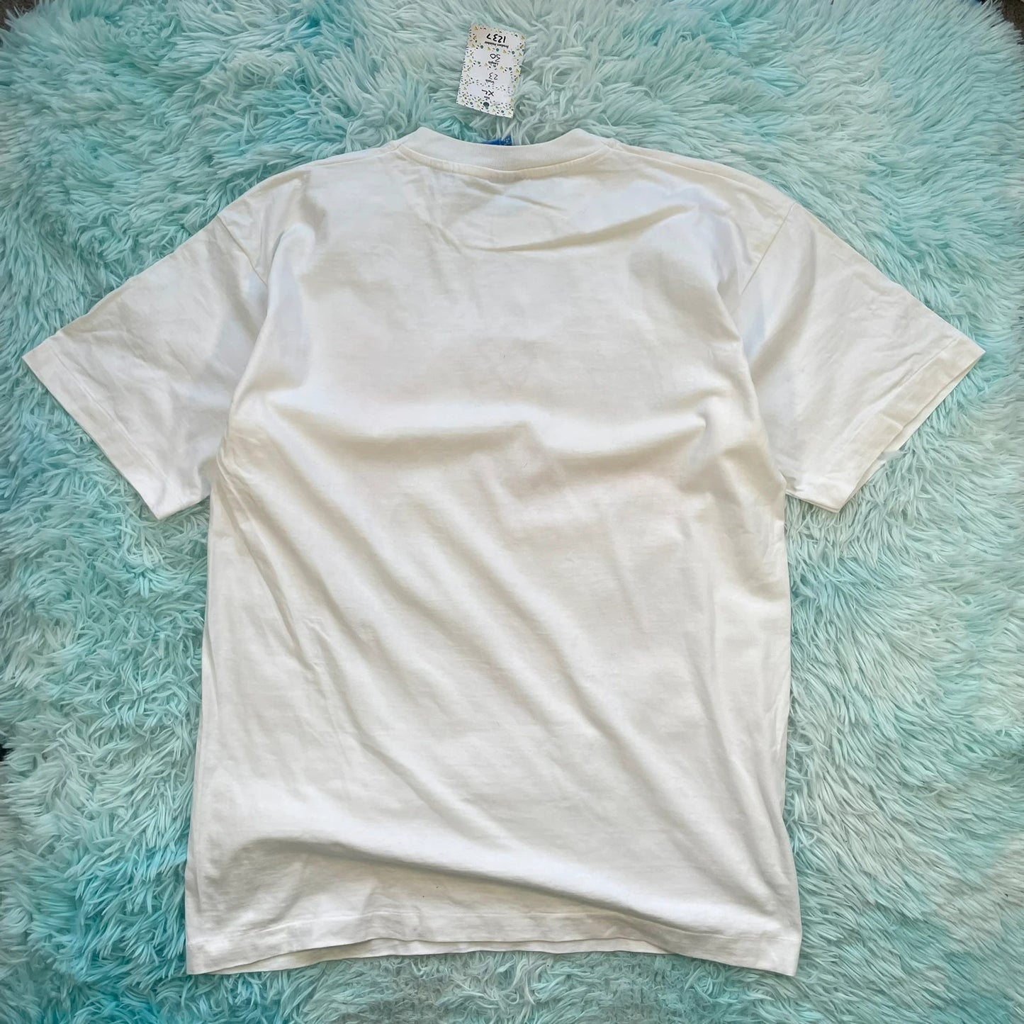 Vintage 90s White Bacardi Graphic T Shirt - XL