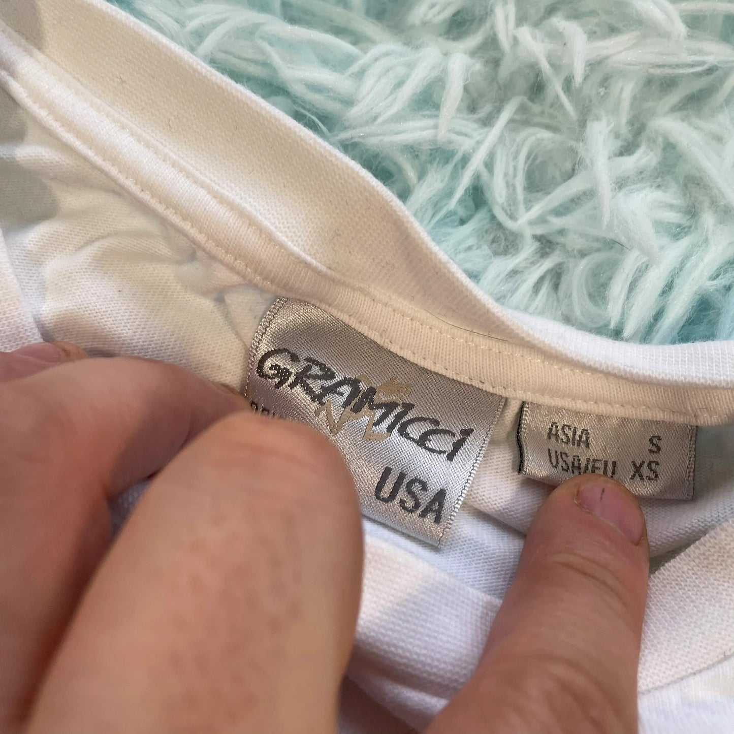 White Gramicci Graphic T Shirt Baggy - XS