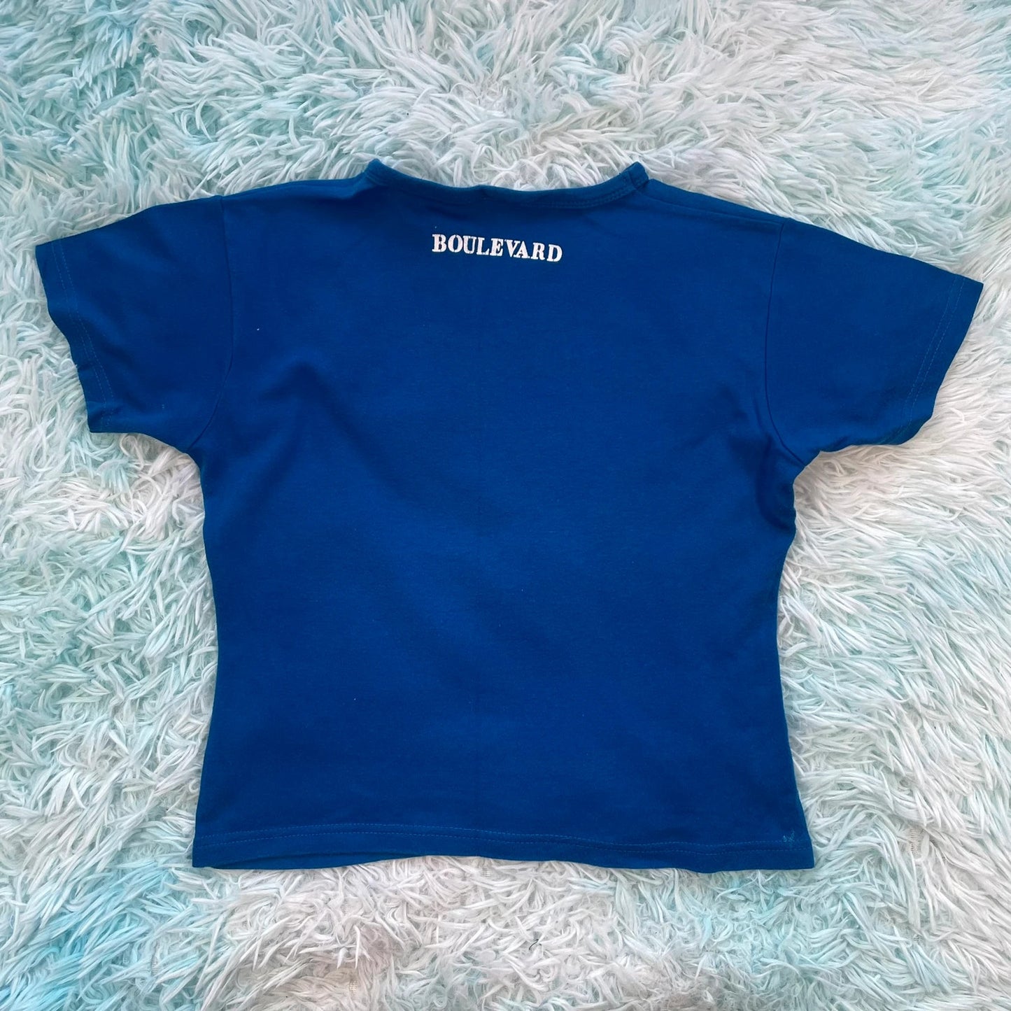 Vintage 00s Blue Brixton Baby Tee T shirt