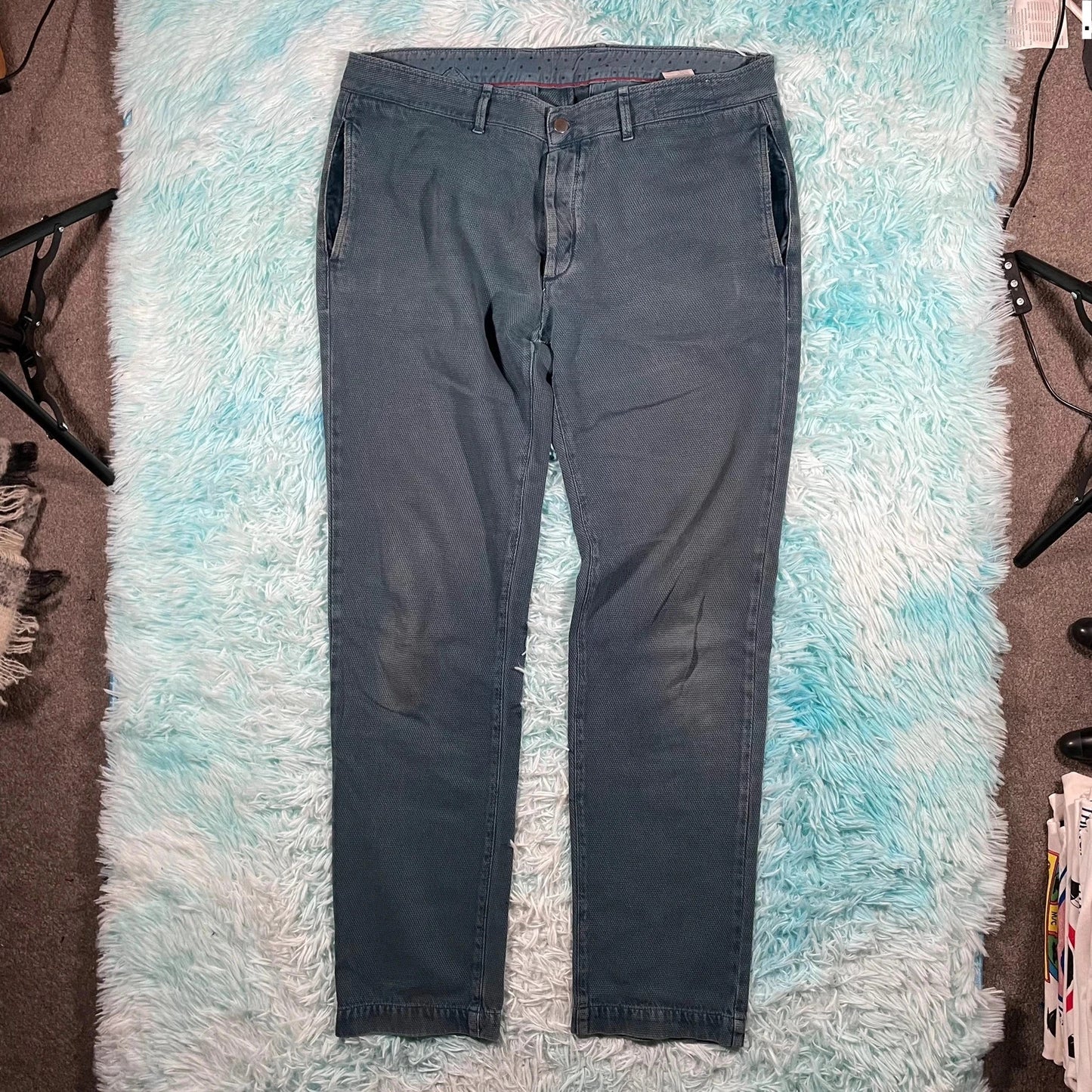 Blue Massimo Alba Trousers - 36W 54