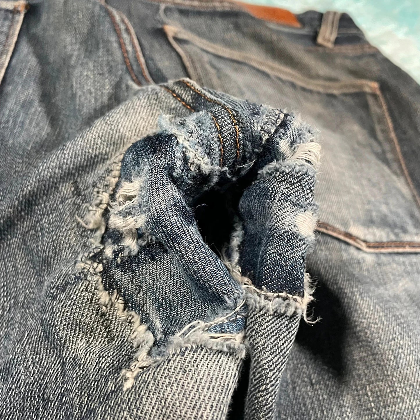 Blue Acne Studios Jeans Straight Leg - 36W 34L