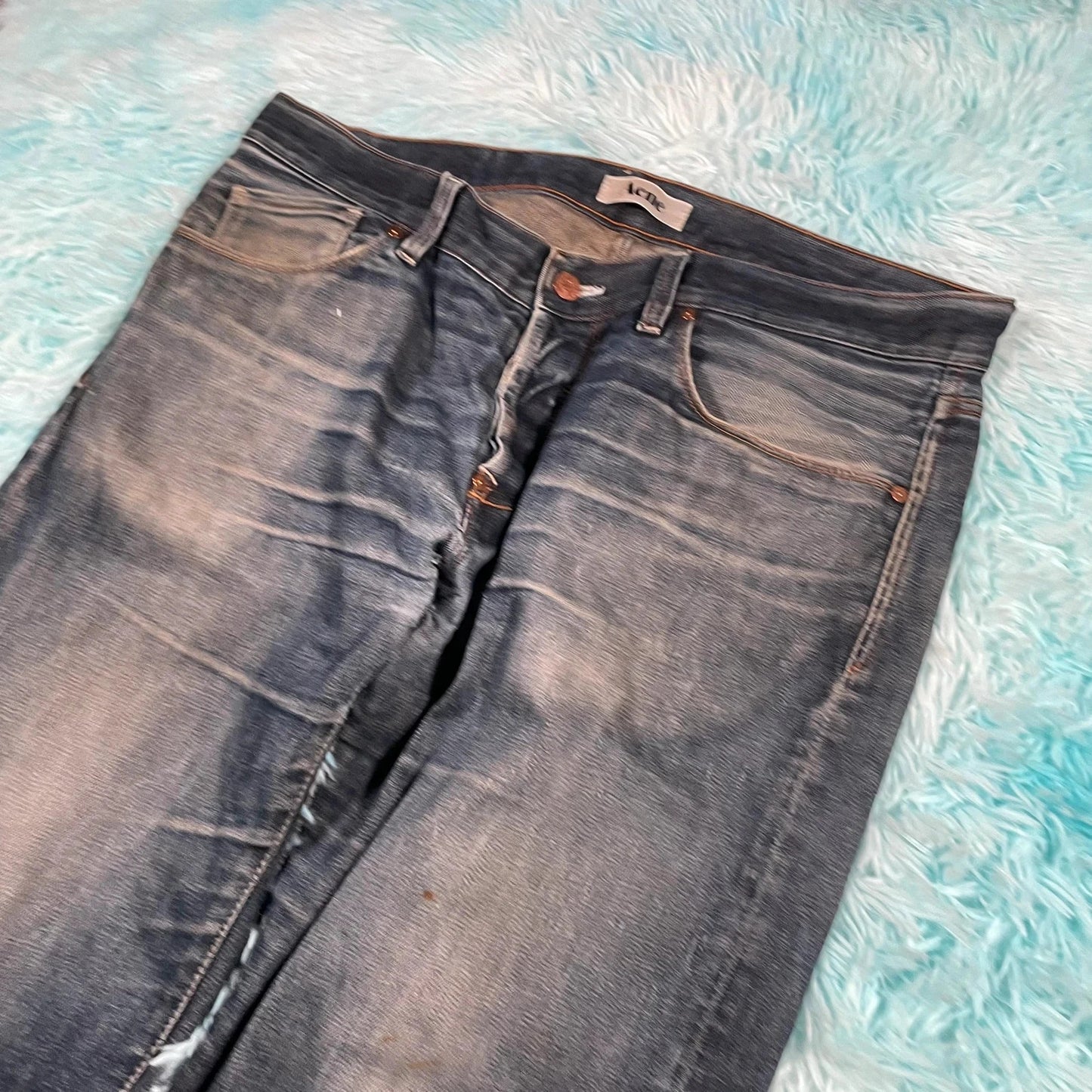 Blue Acne Studios Jeans Straight Leg - 36W 34L