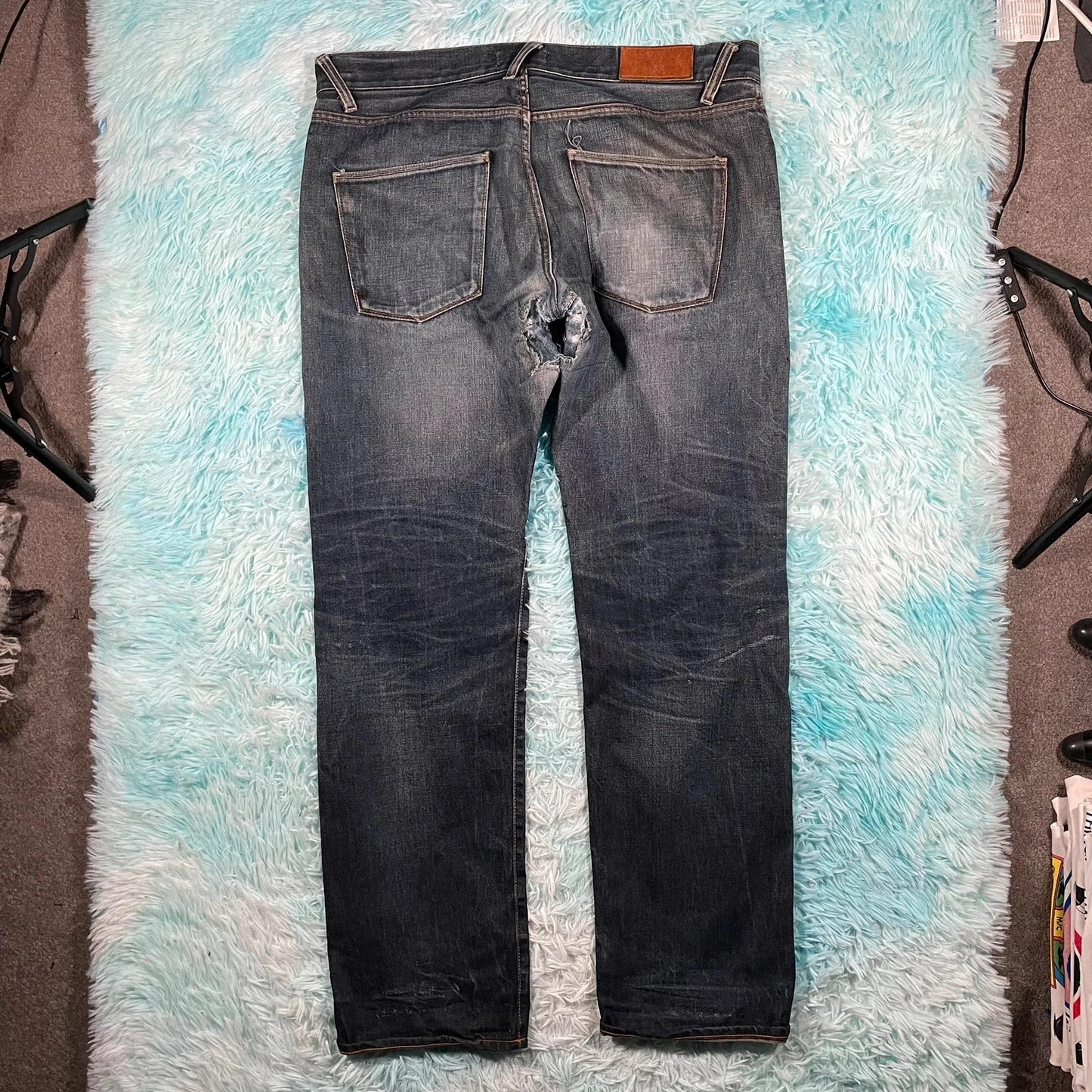 Blue Acne Studios Jeans Straight Leg - 36W 34L