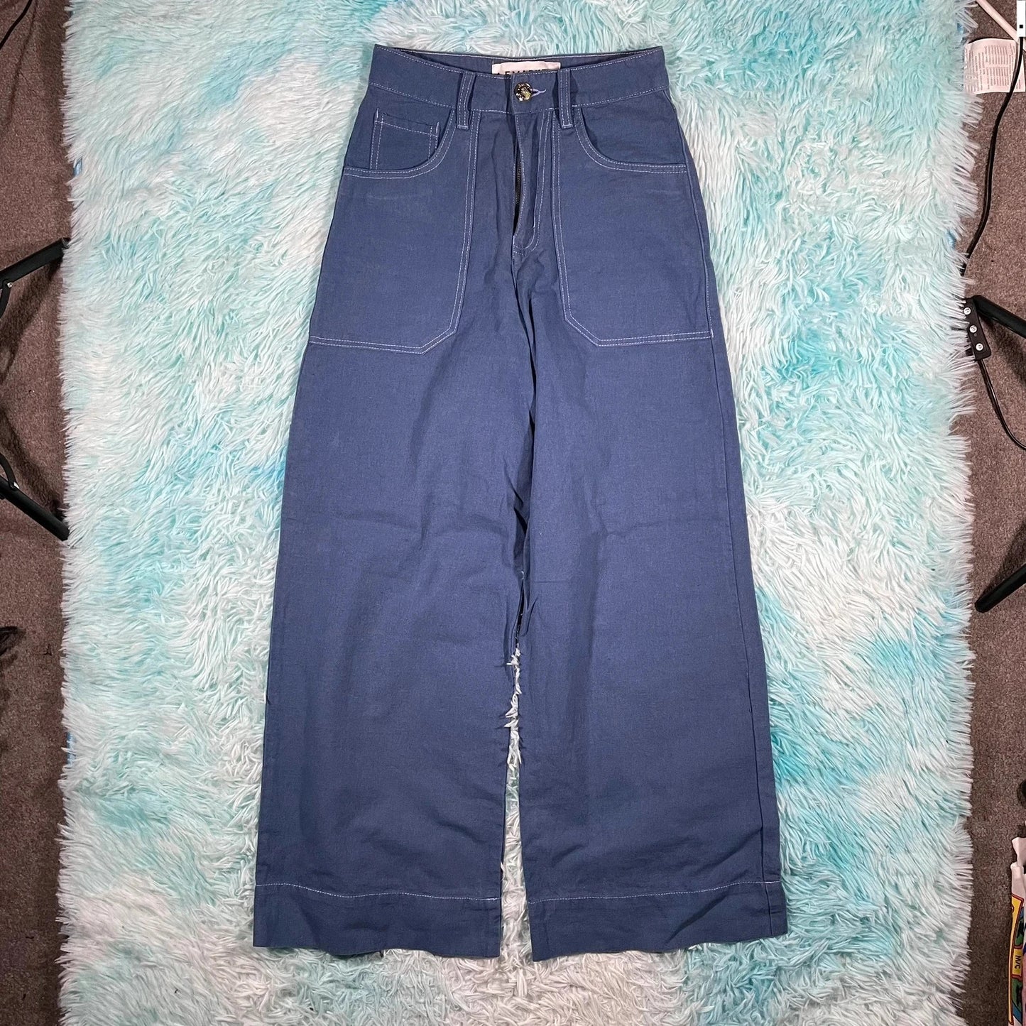 Blue LF Markey Flared Trousers - Size 6