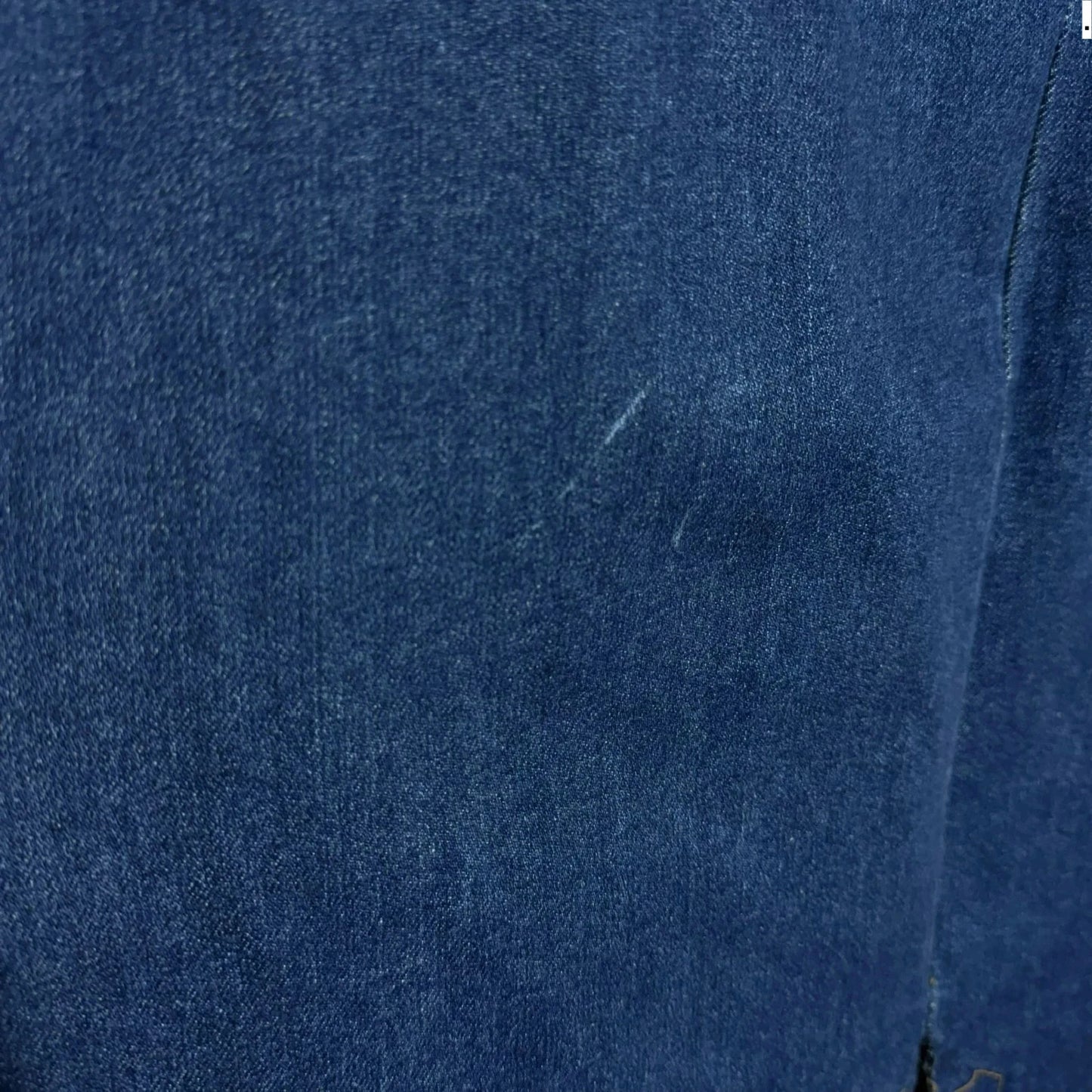 Vintage 90s Blue Long Denim Skirt - 38W