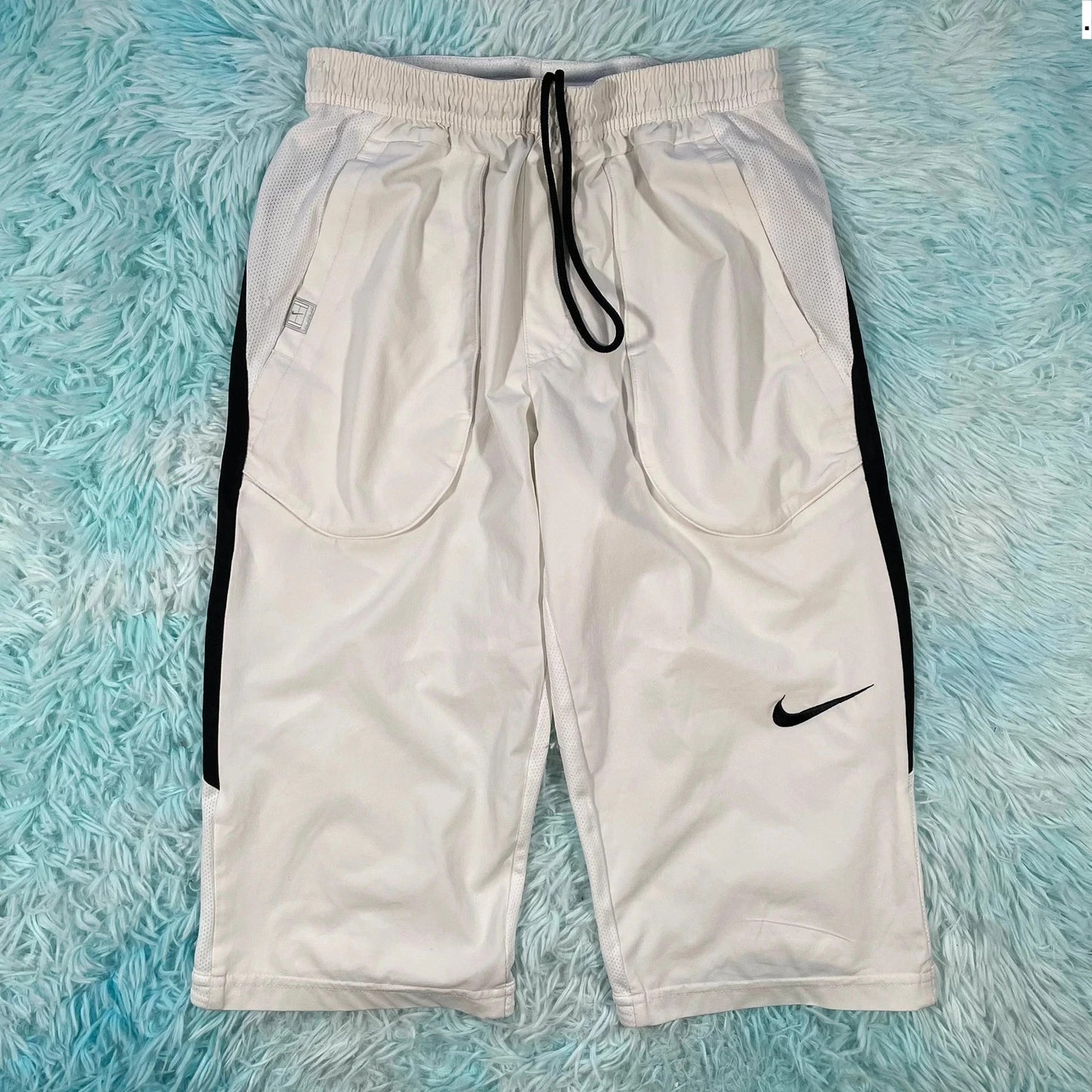 Vintage 00s White Nike Running Shorts - Small