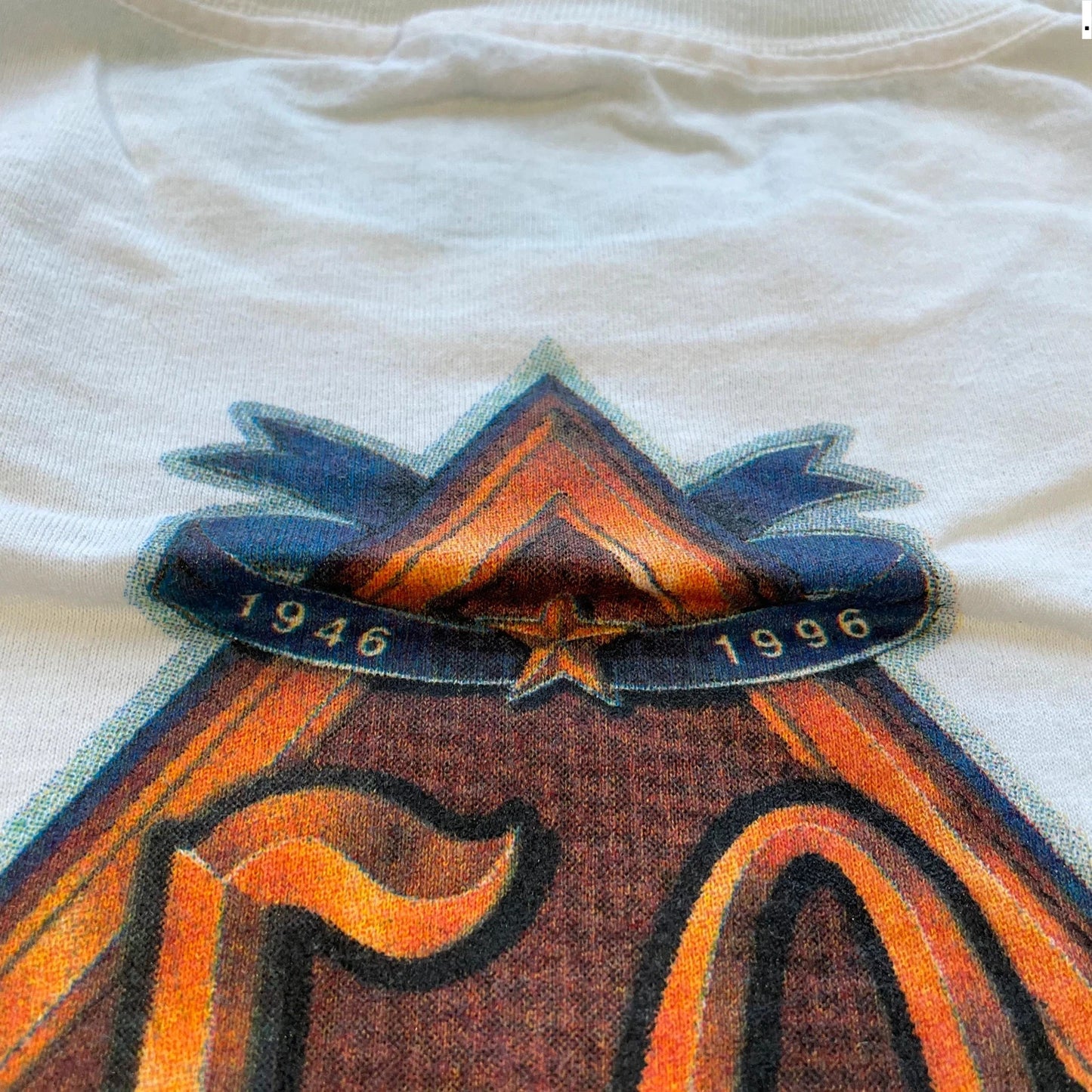 Vintage 90s White Helicopter Graphic T Shirt - XL