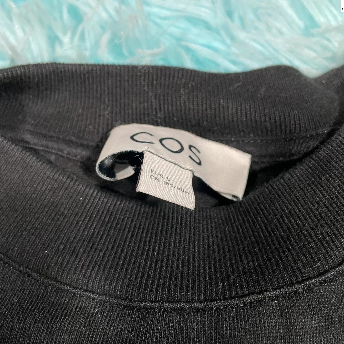 Black Cos Heavyweight Plain T Shirt - Small