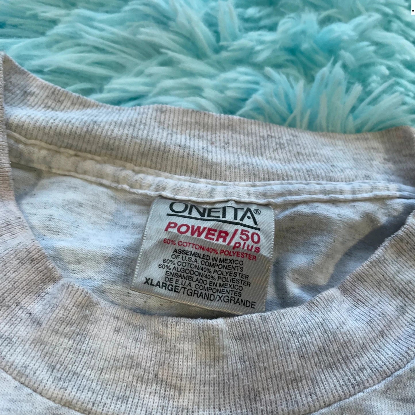Vintage 90s Grey Lavfenfest Race Graphic T Shirt - XL