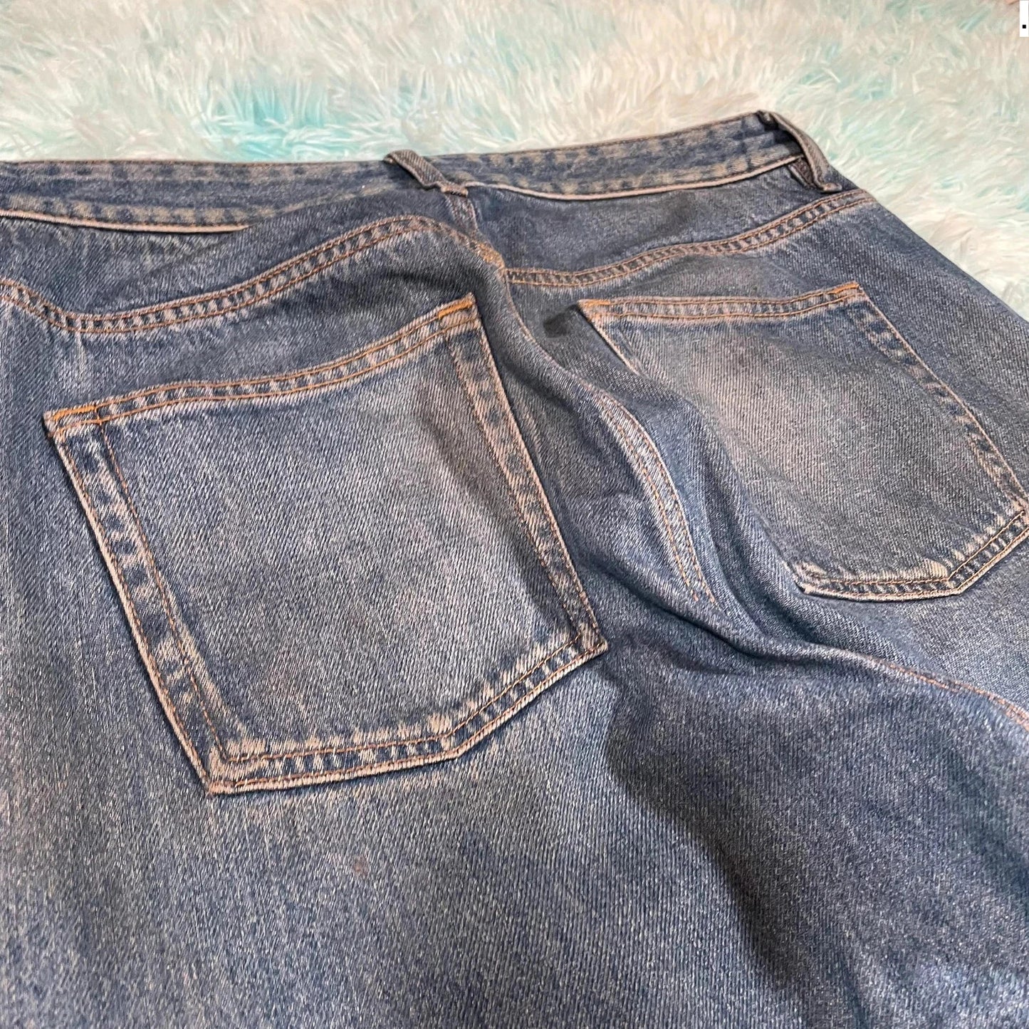 Blue Cos Jeans Loose Straight Selvedge - 30W 32L