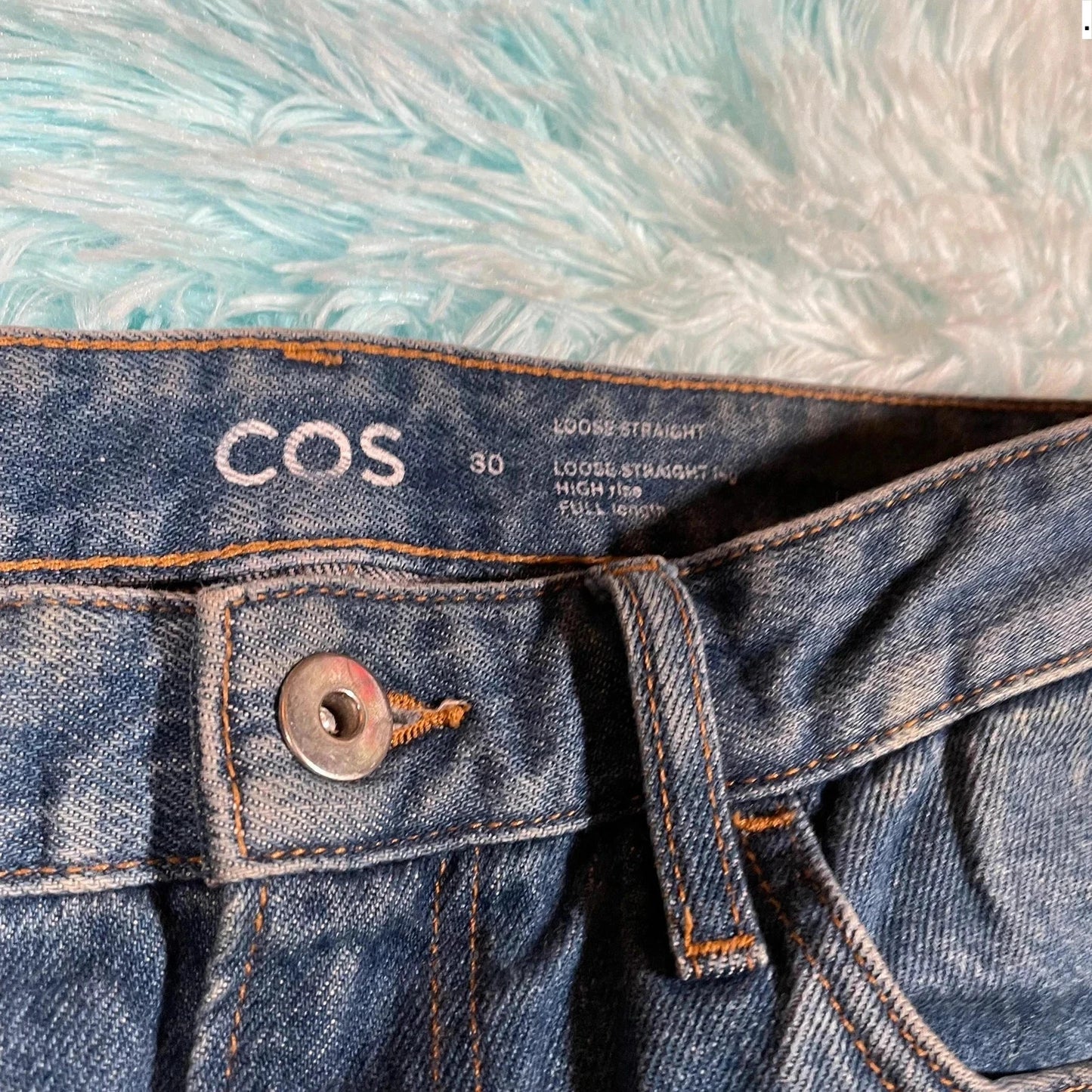 Blue Cos Jeans Loose Straight Selvedge - 30W 32L