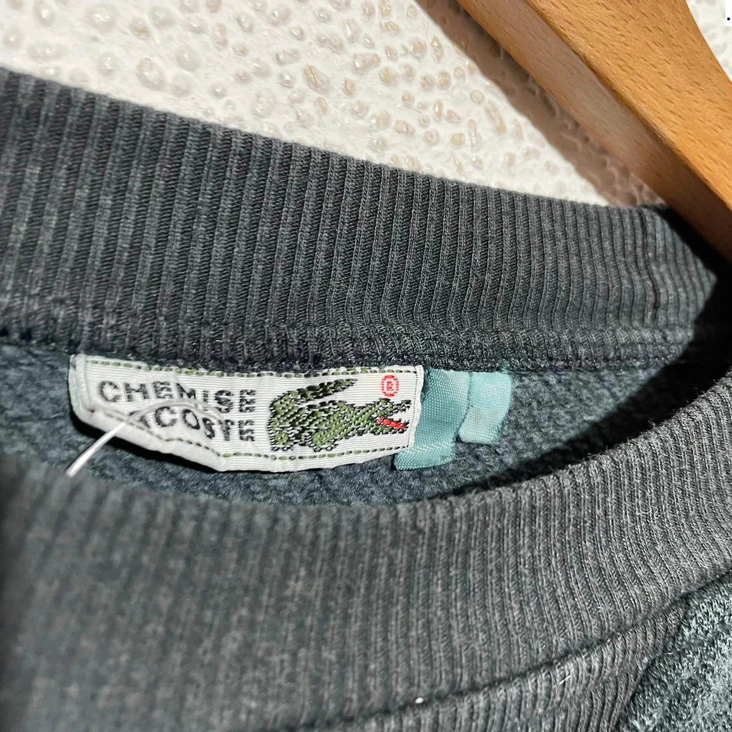 Vintage 90s Black Chemise Lacoste Sweatshirt - Small