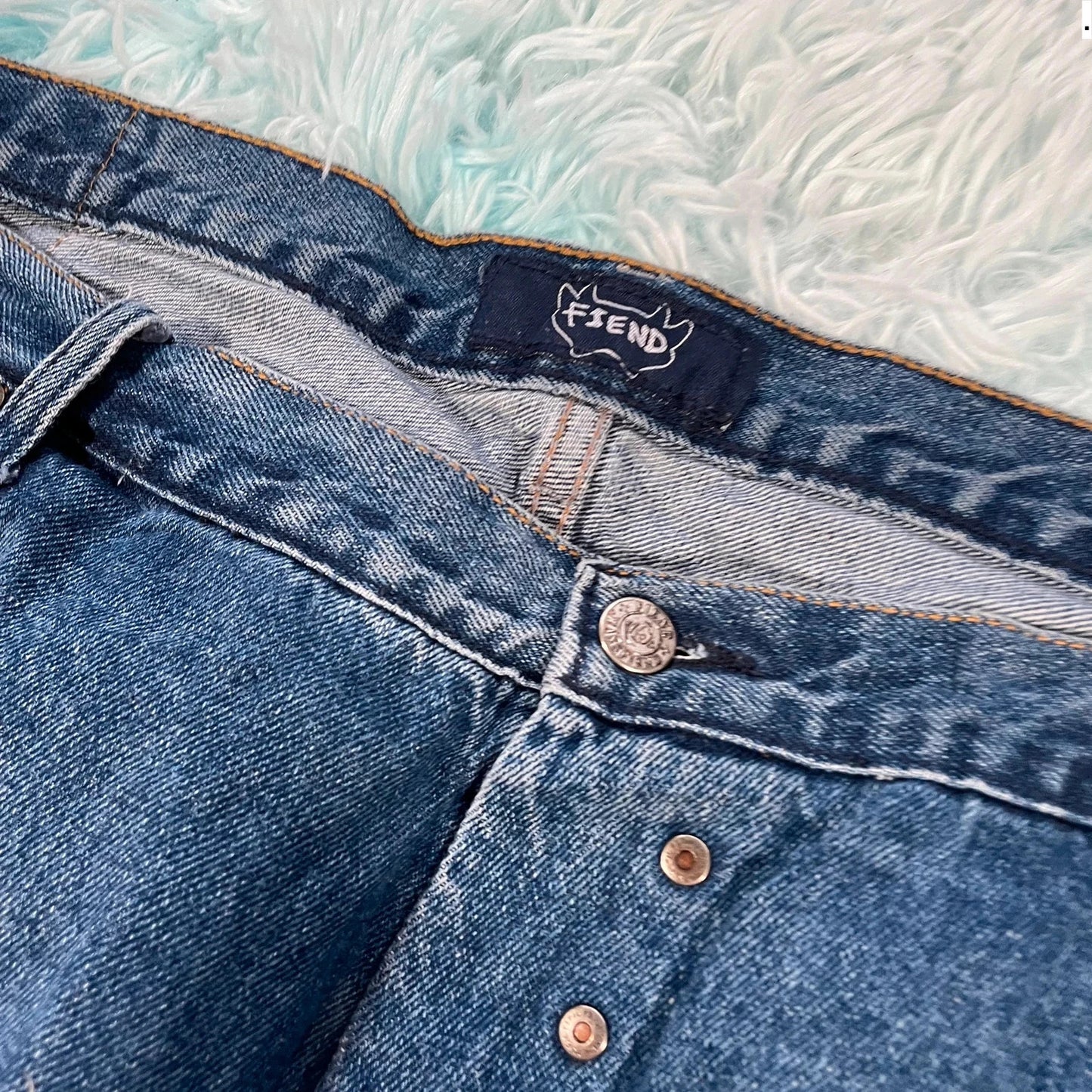 Vintage Baggy Carpenter Jean Shorts Jorts - 50W
