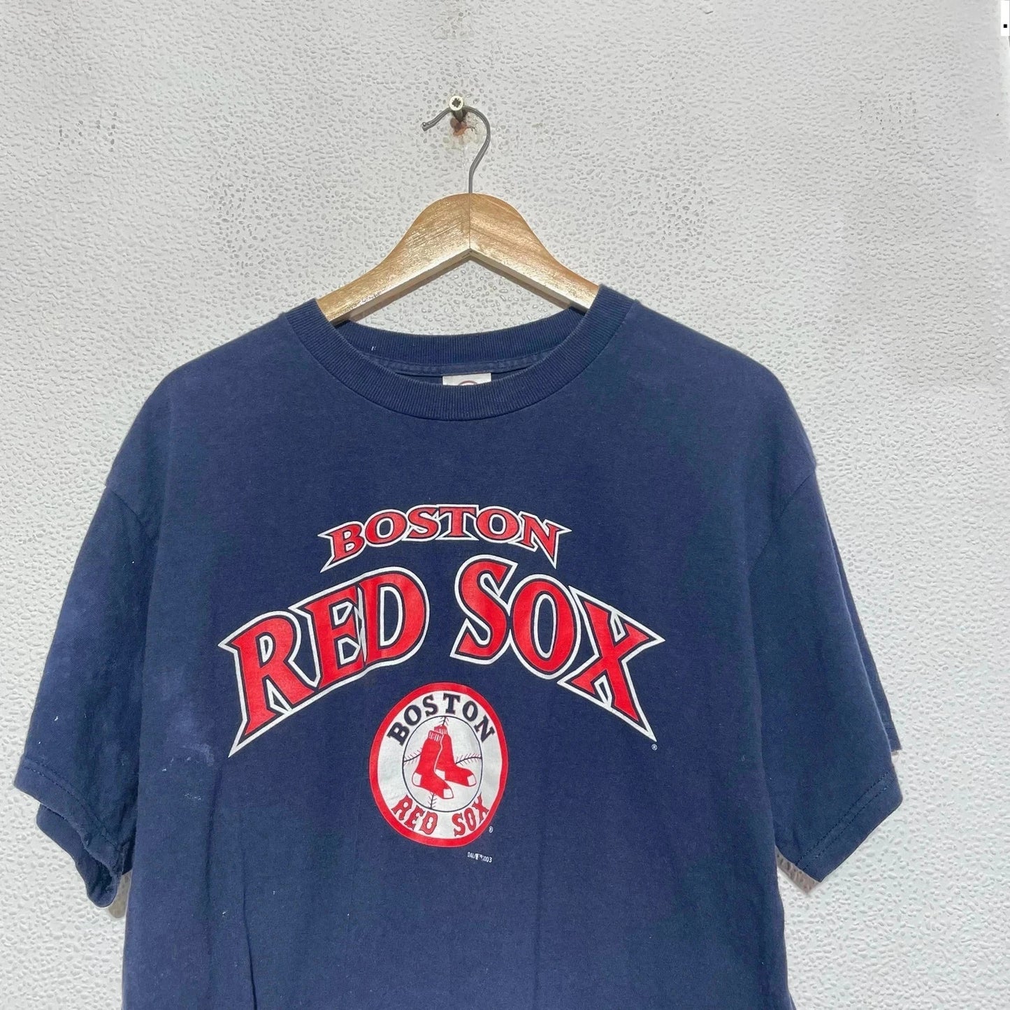 Vintage Navy Boston Red Sox T Shirt - Large
