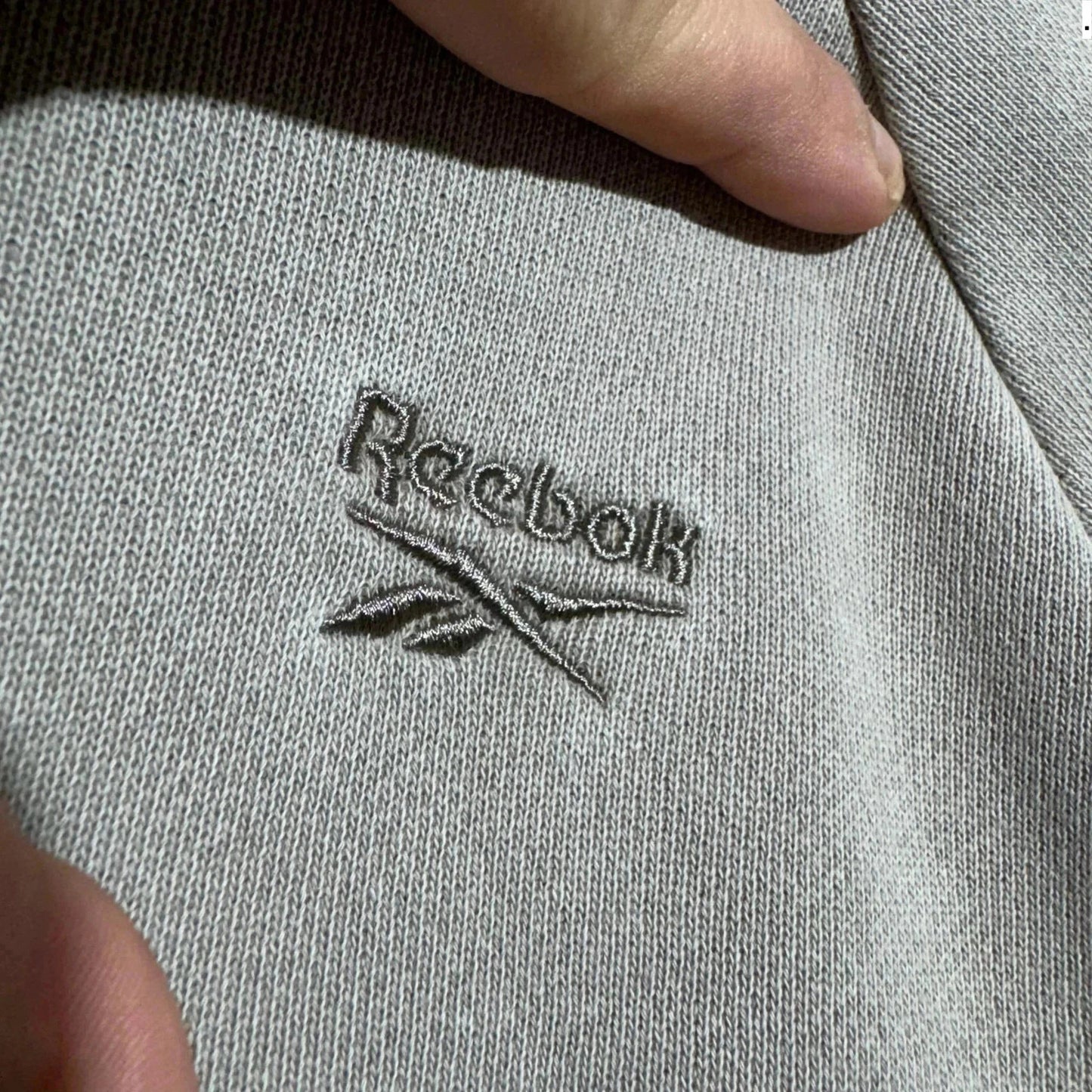 Light Grey Reebok 1/4 Zip Sweatshirt- Large