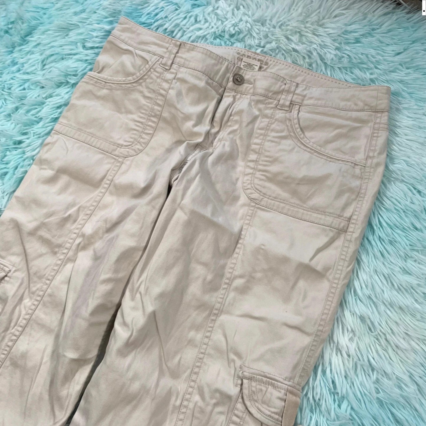 Vintage Y2K Beige Sonoma Cargo Trousers - Size 14