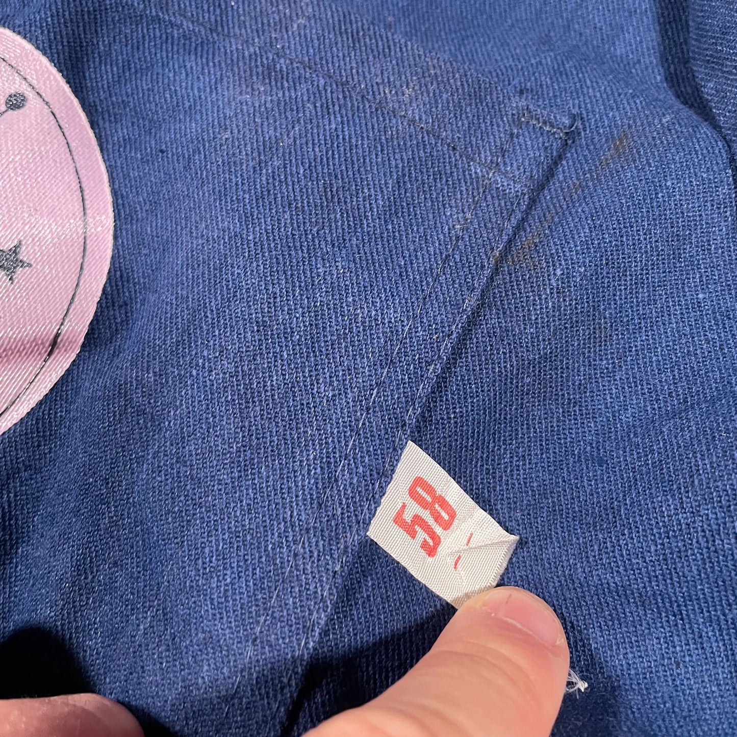 Vintage 70s Navy Workwear Overalls - XL