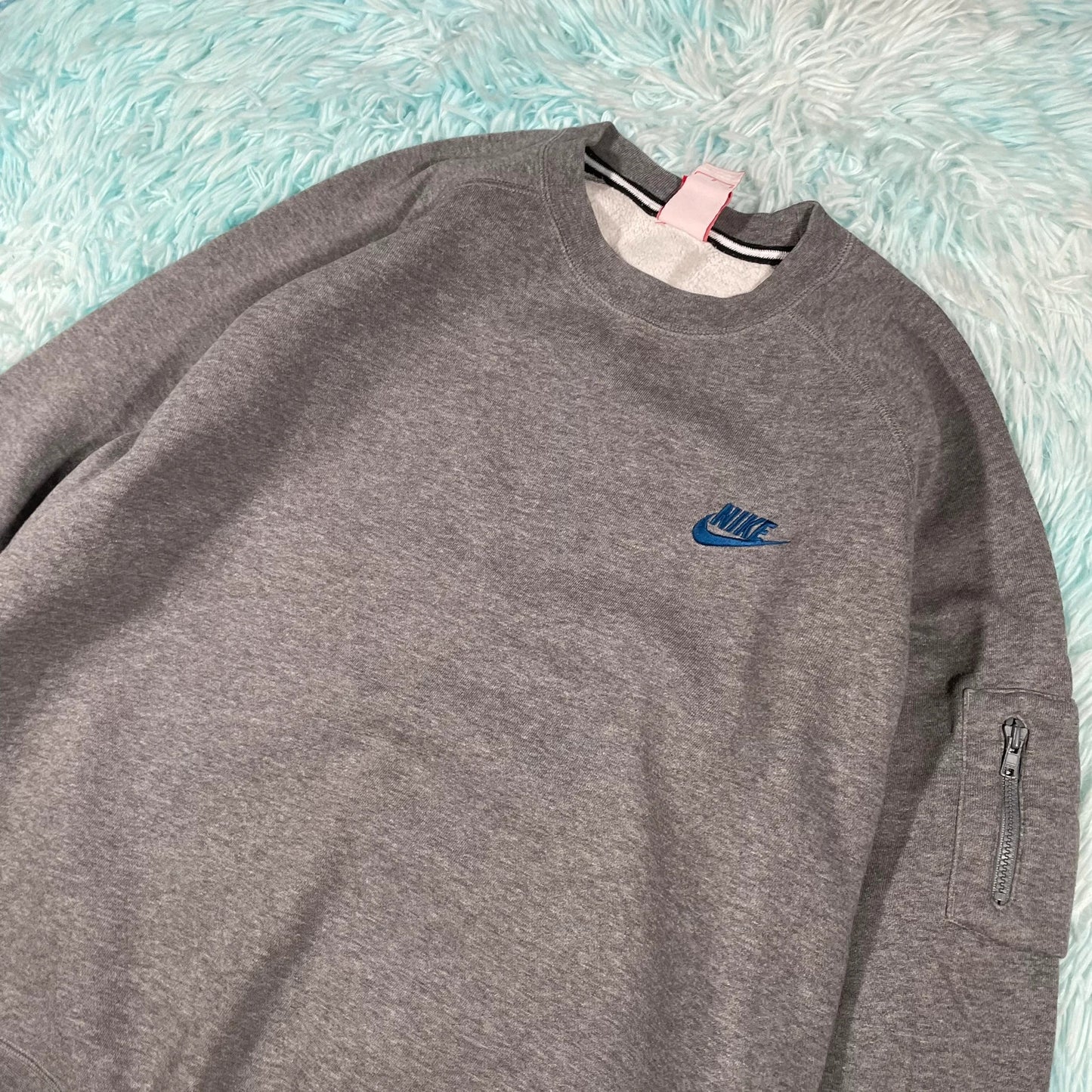 Grey Nike Sweatshirt Plain - Large