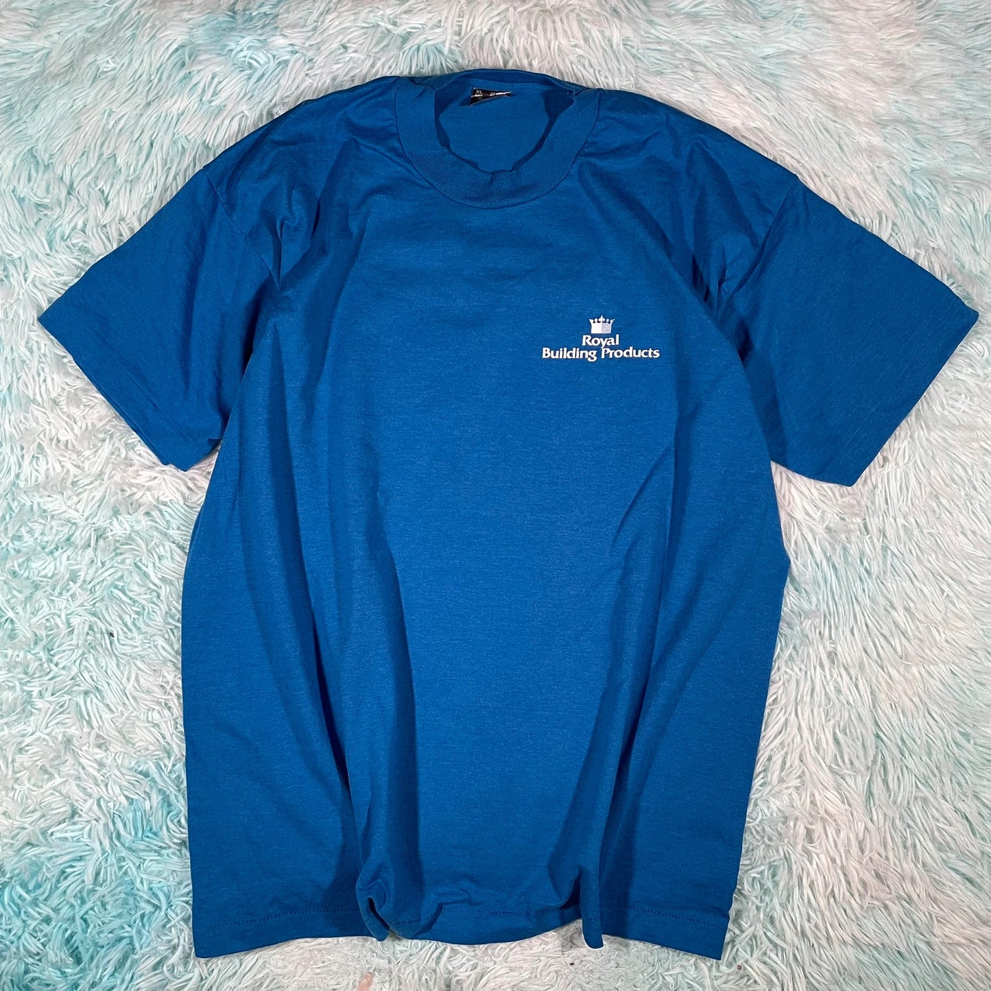 Vintage 90s Blue Company Graphic T Shirt - XL