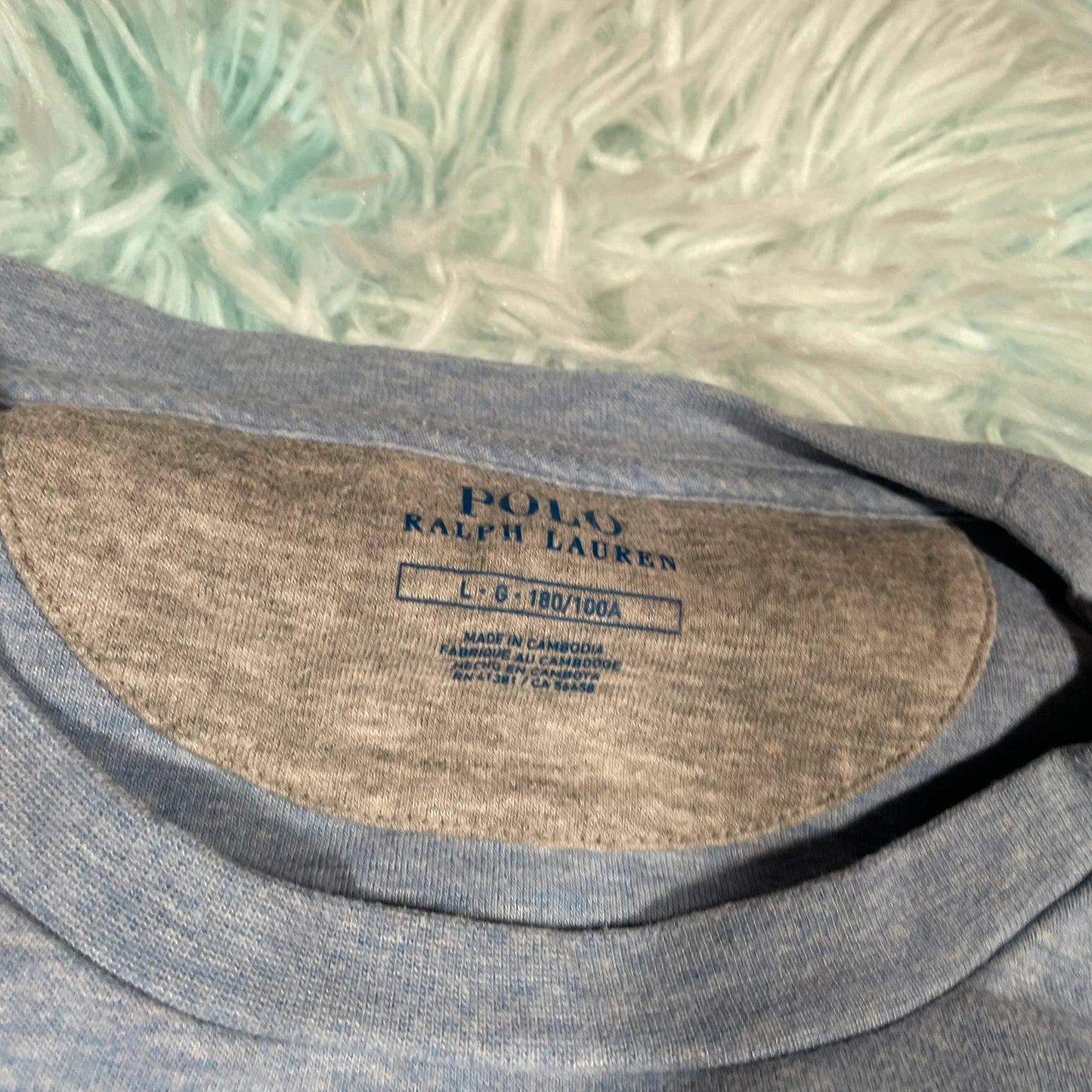 Baby Blue Polo Ralph Lauren Sweatshirt - Large