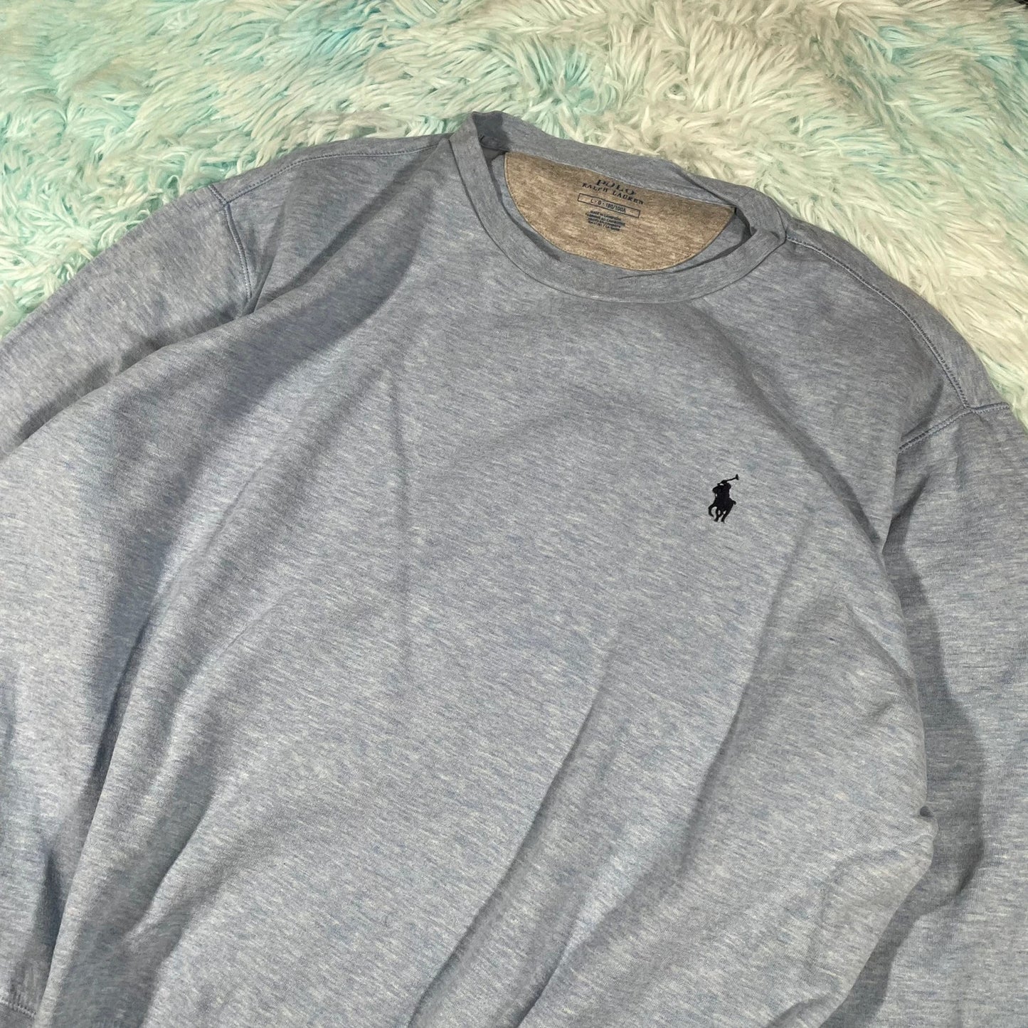 Baby Blue Polo Ralph Lauren Sweatshirt - Large
