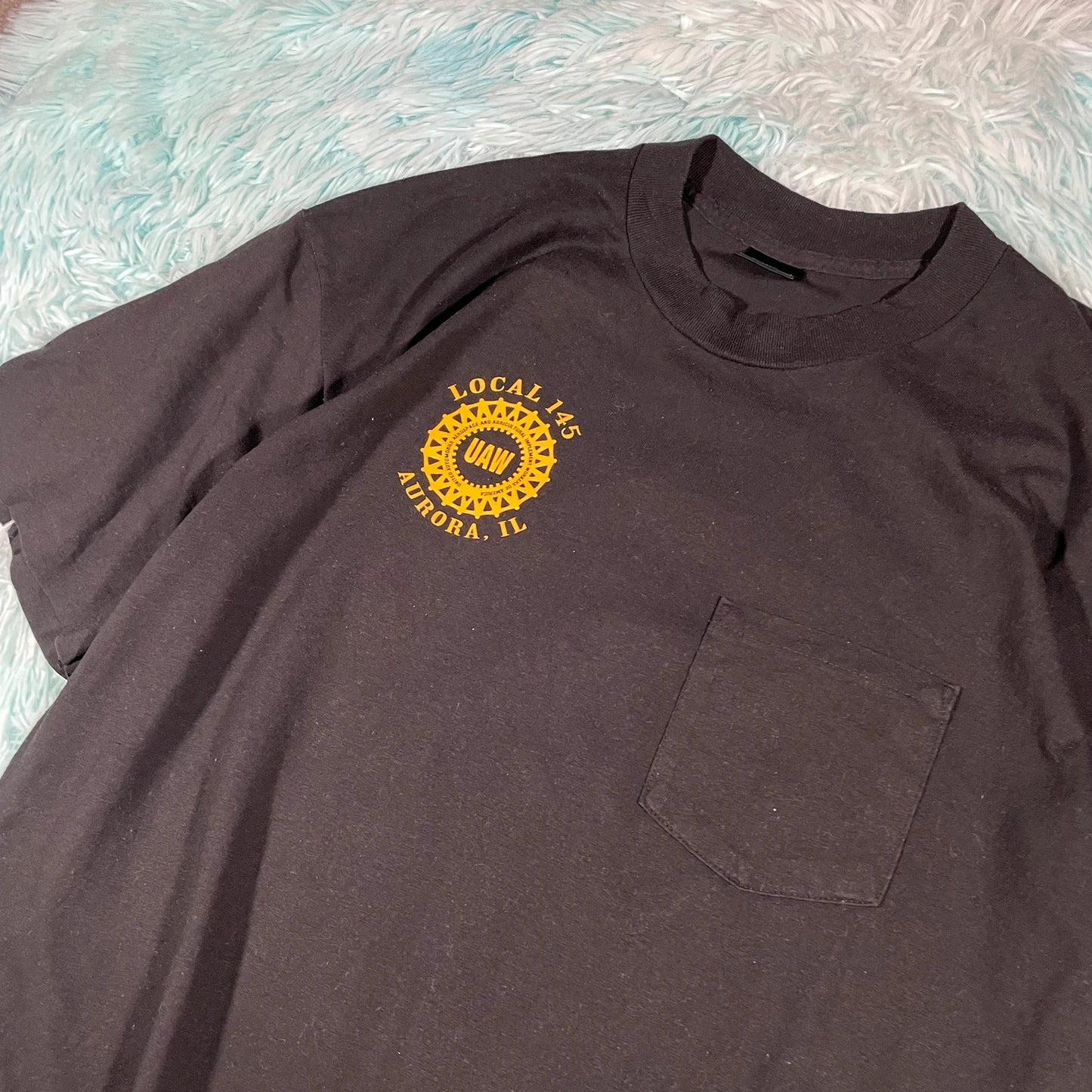 Vintage 90s Black Florida Eagle T Shirt - XL