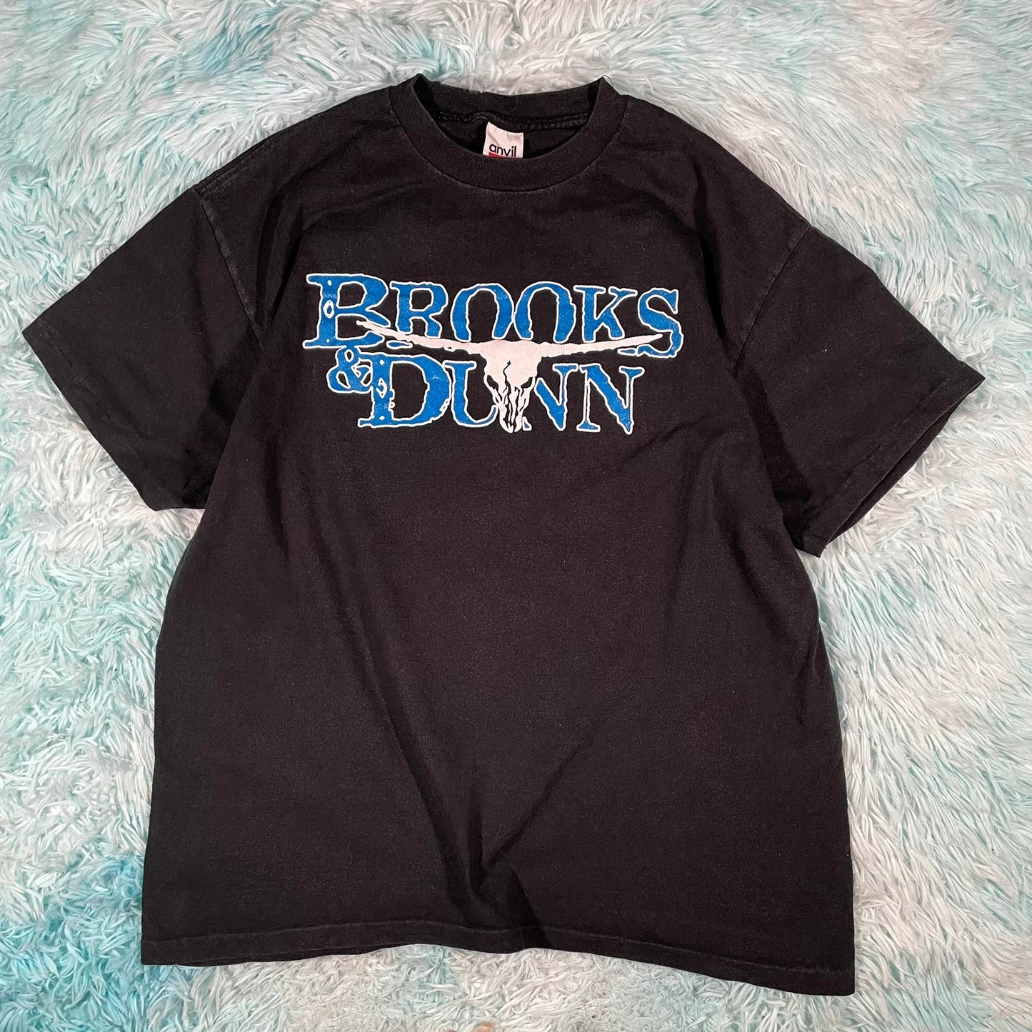 Vintage 90s Black Brooks & Dunn Country Band T Shirt - XL