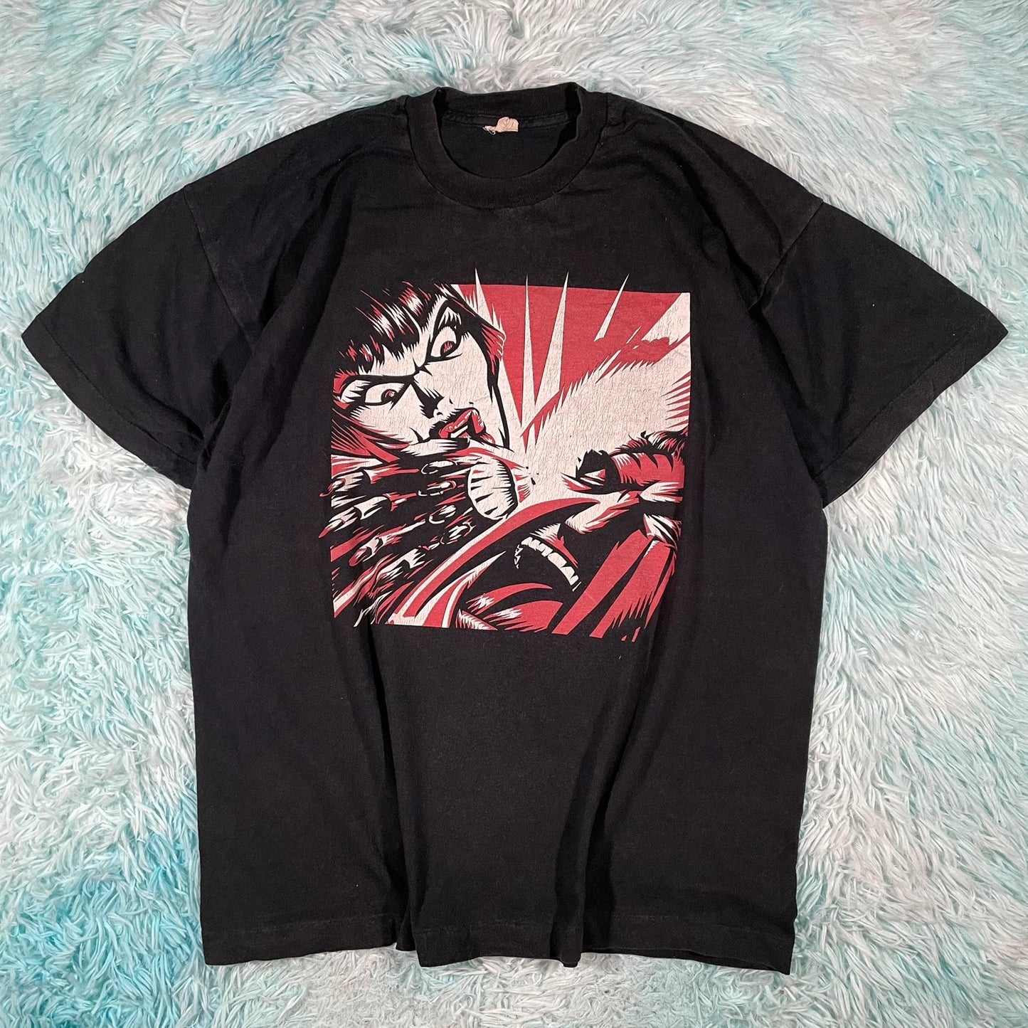 Vintage 90s KMFDM Band T Shirt Symbols Graphic - XL