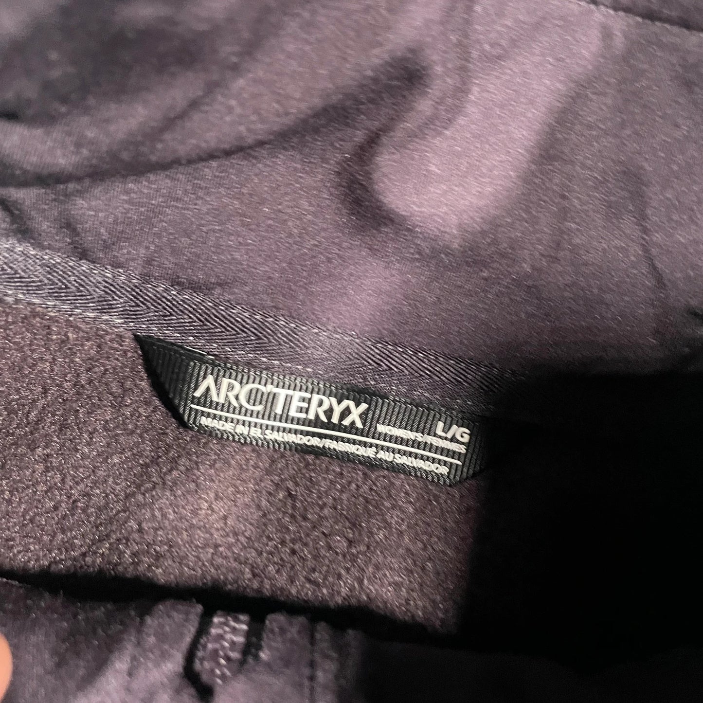 Dark Purple Arc’teryx Fleece Full Zip - Womens Large