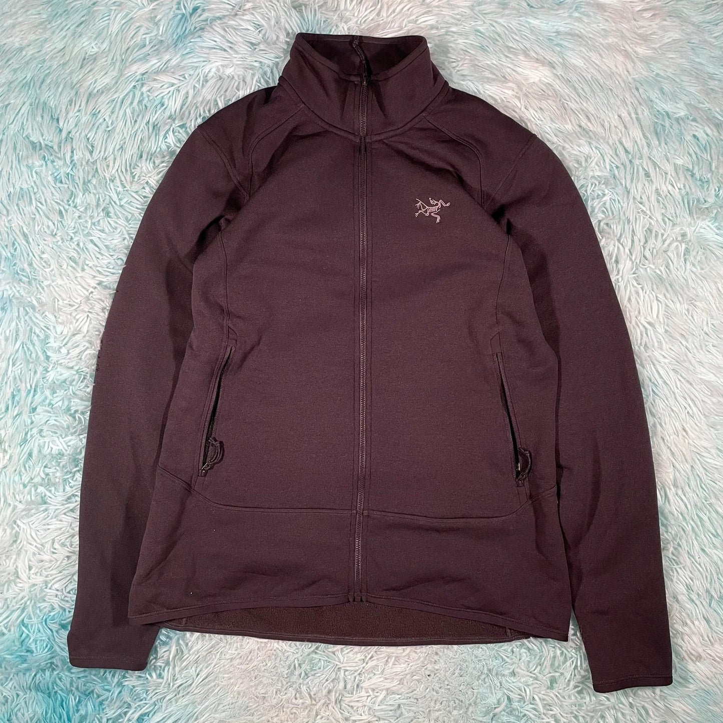 Dark Purple Arc’teryx Fleece Full Zip - Womens Large