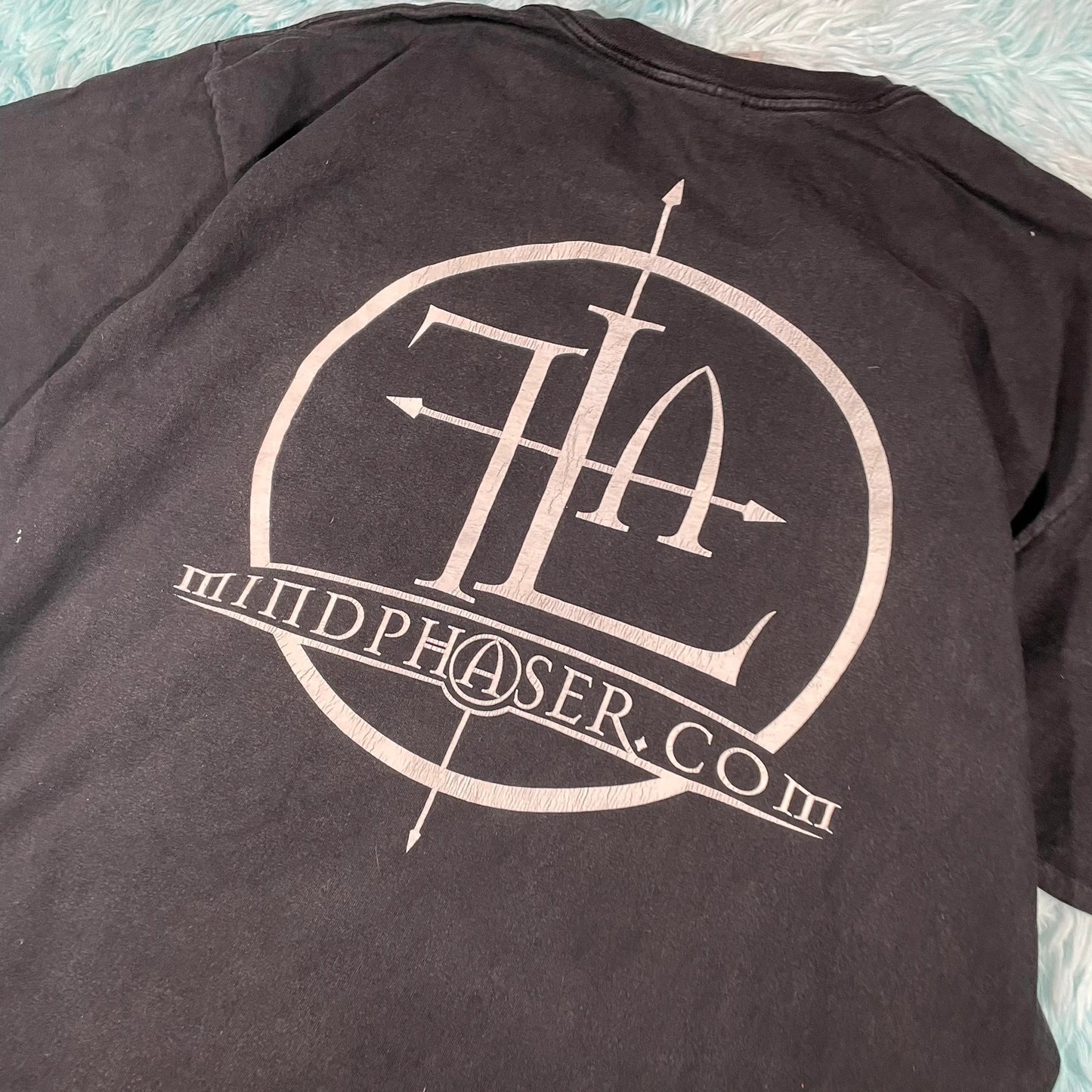 Vintage 90s Black Mindphaser Graphic T Shirt - XL