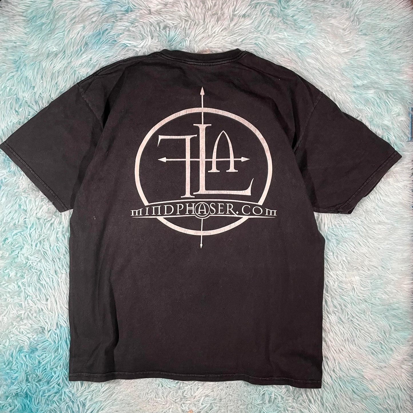 Vintage 90s Black Mindphaser Graphic T Shirt - XL