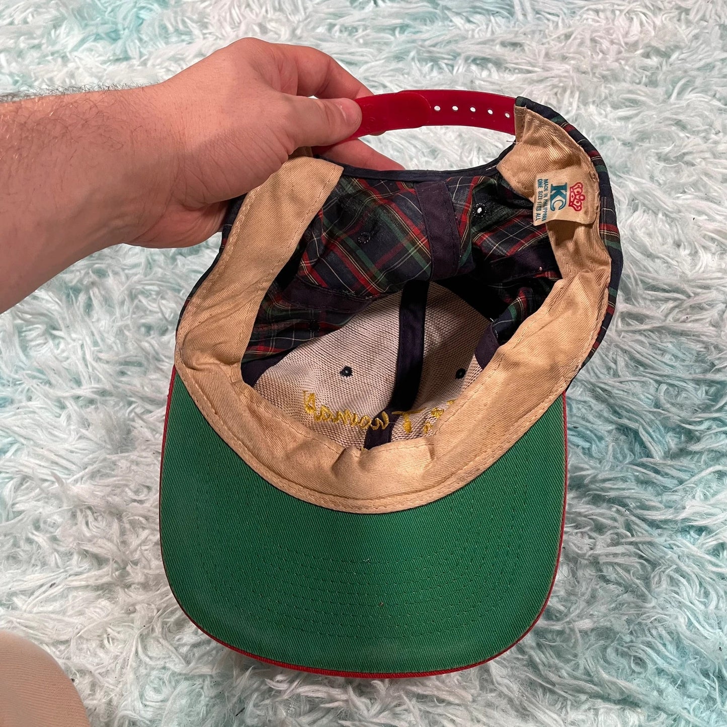 Vintage 90s Tartan St Thomas Virgin Islands Cap