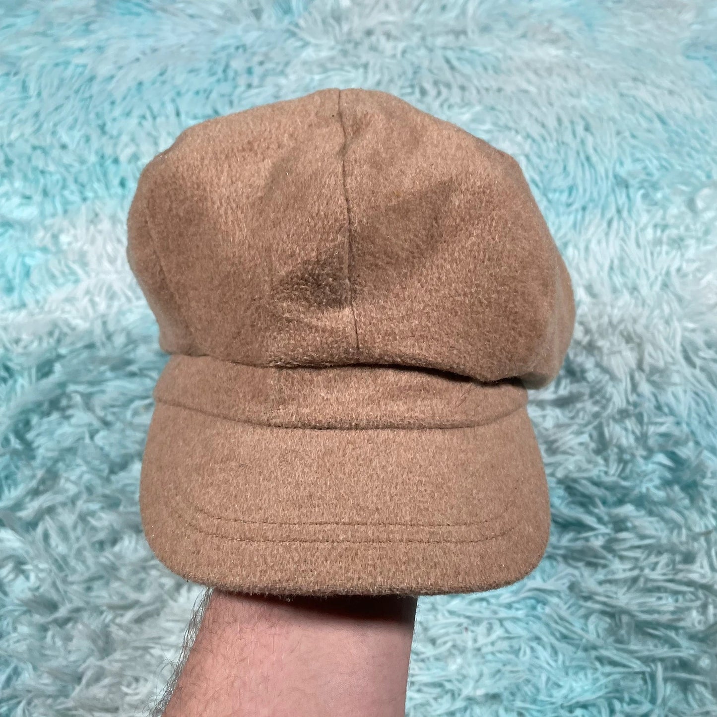Vintage 00s Beige Baker Boy Cap Siggi