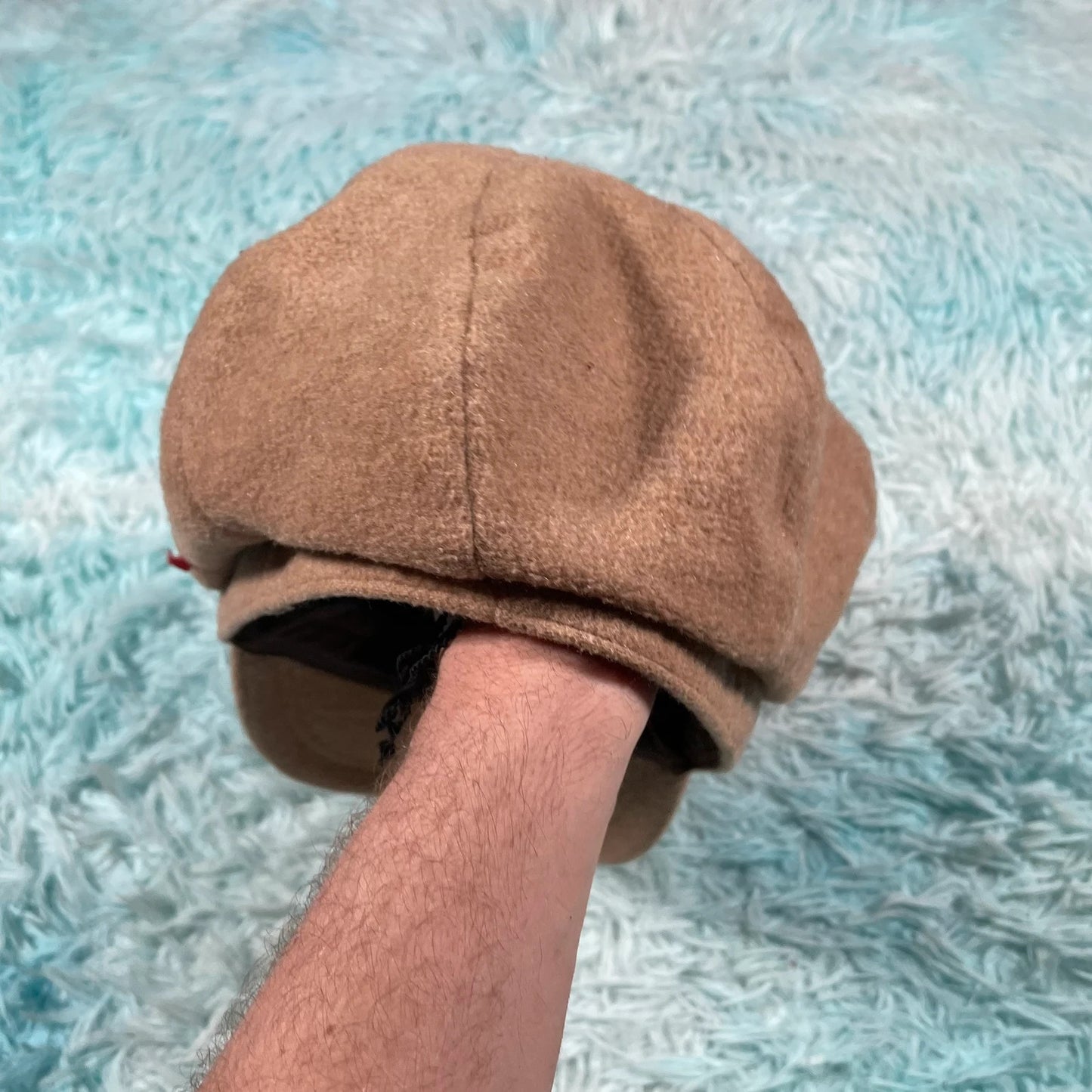 Vintage 00s Beige Baker Boy Cap Siggi