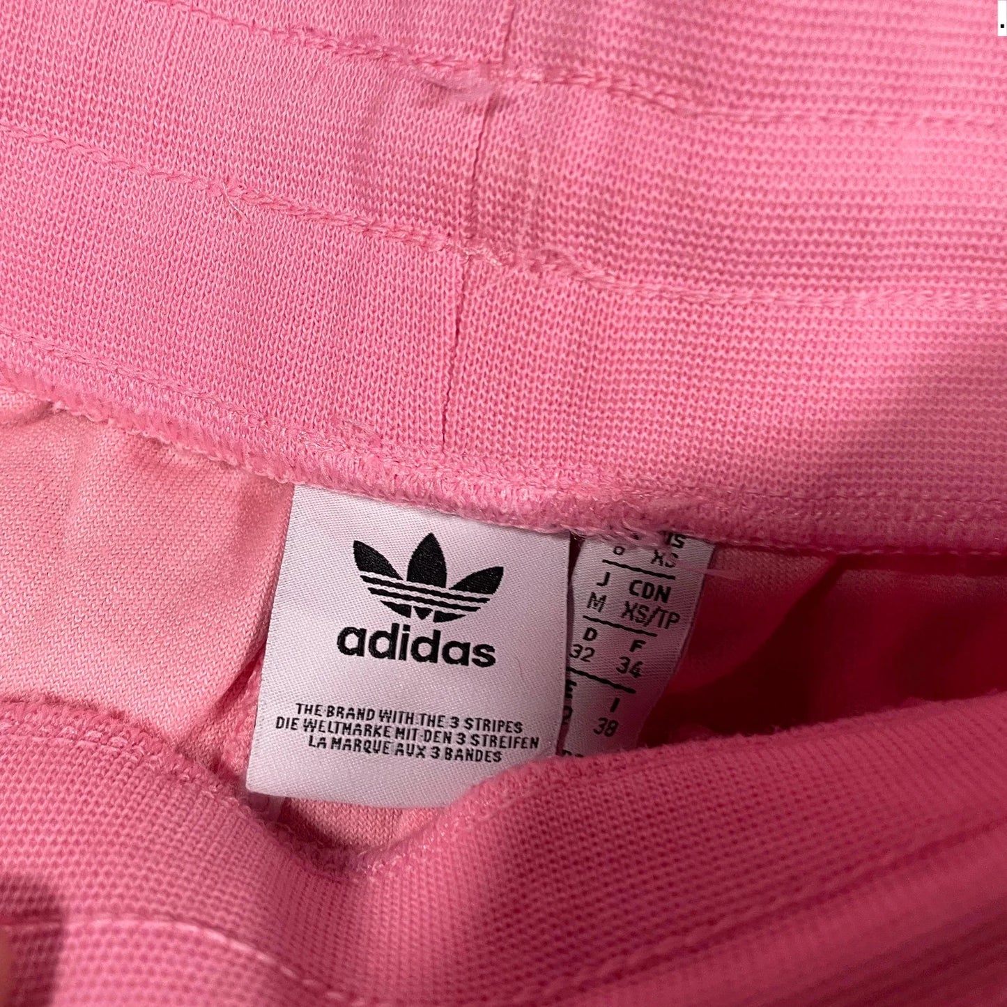 Pink Adidas Velour Joggers - XS