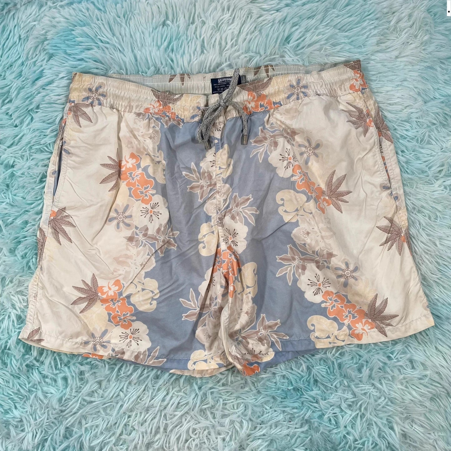 Blue Floral Vilebrequin Swim Shorts - XXL