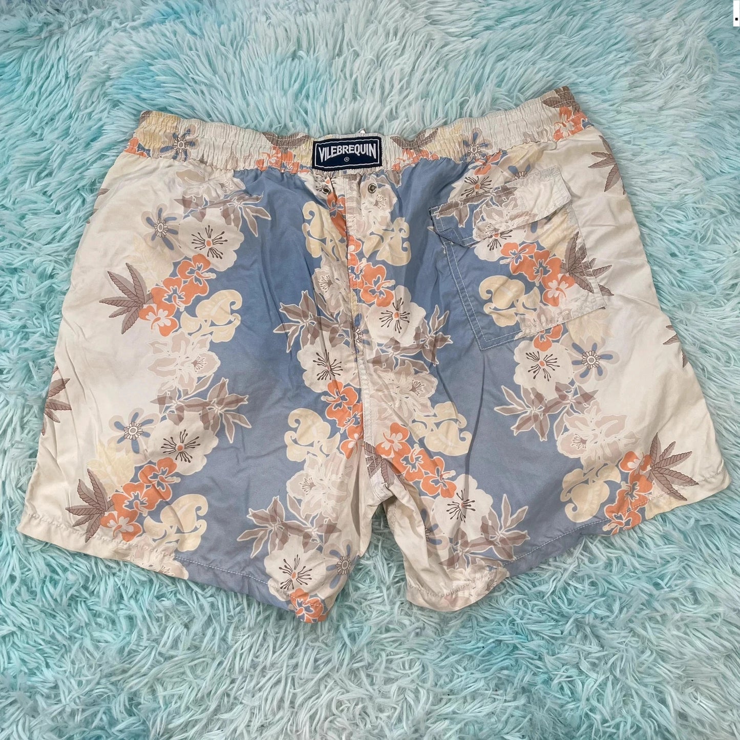 Blue Floral Vilebrequin Swim Shorts - XXL