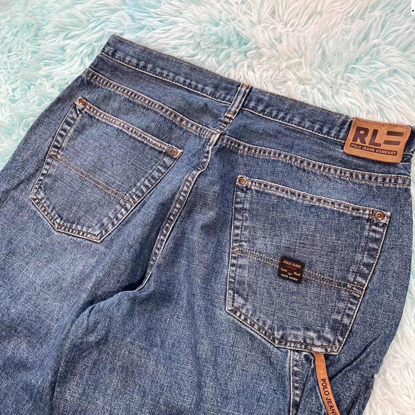 Vintage 90s Polo Ralph Lauren Jean Shorts Jorts - 34W