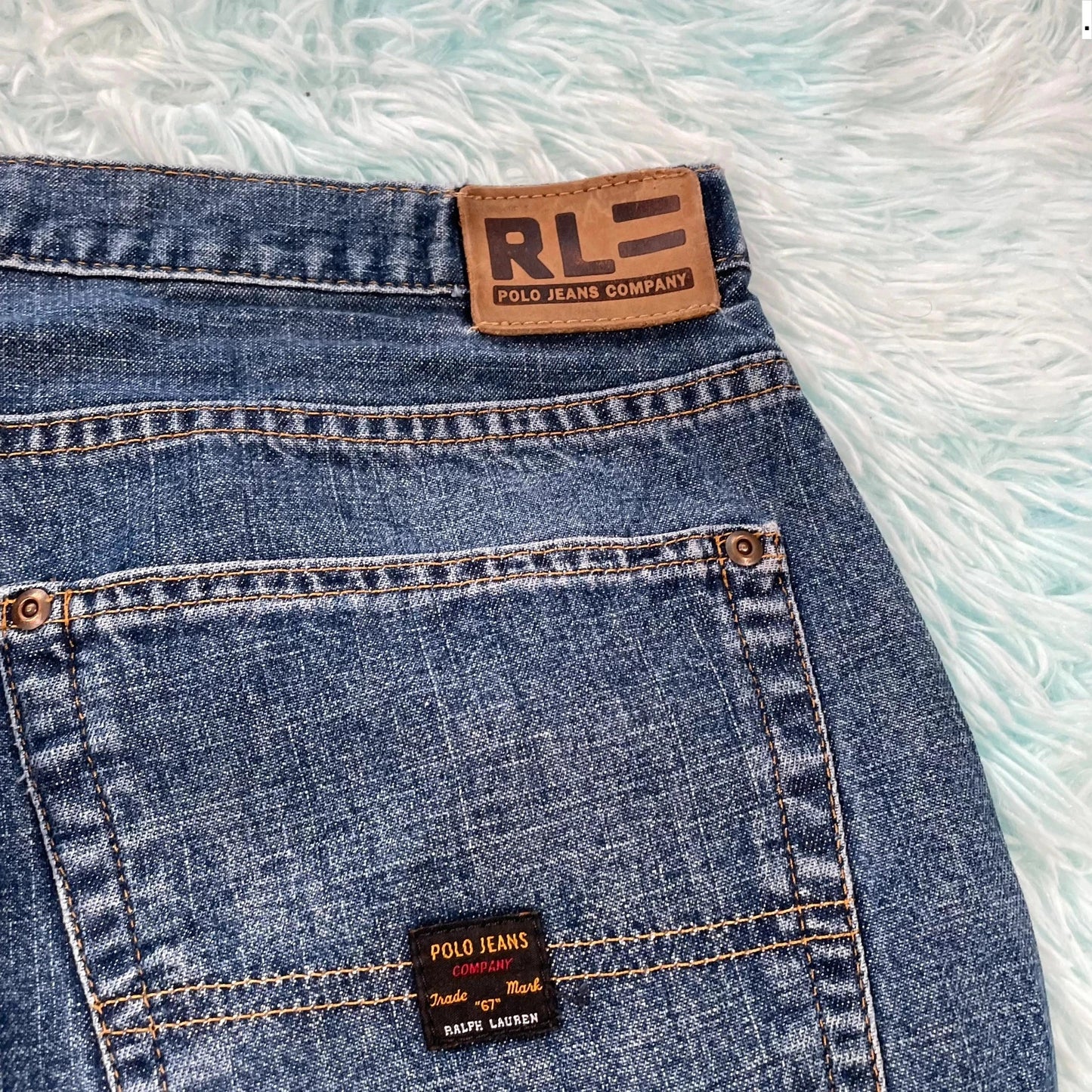 Vintage 90s Polo Ralph Lauren Jean Shorts Jorts - 34W
