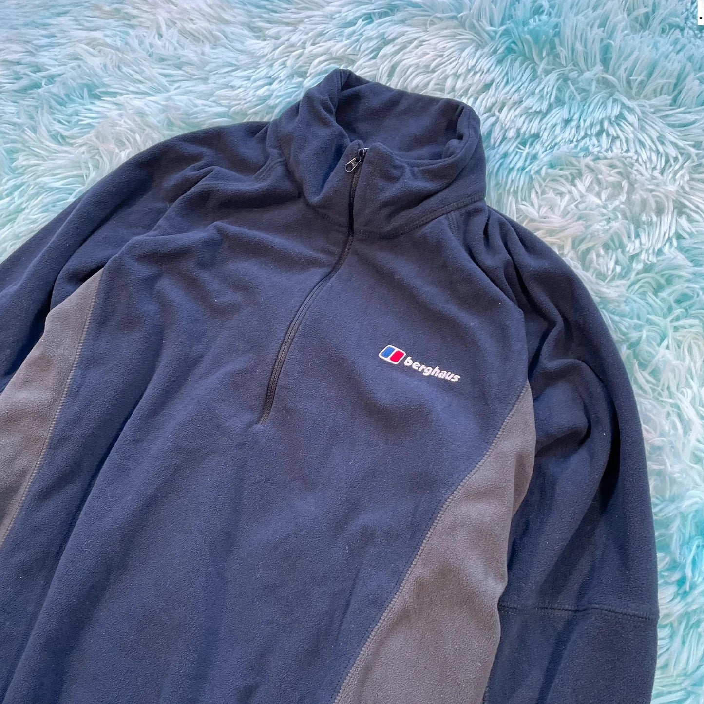 Navy Berghaus 1/4 Zip Fleece - Small