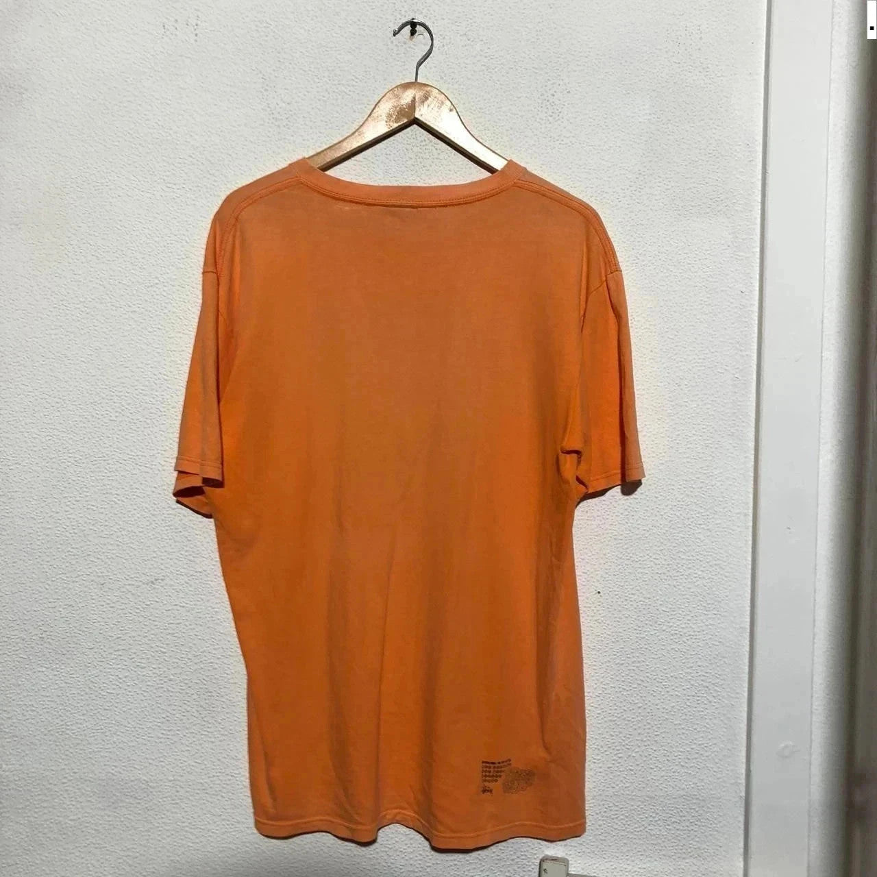 Orange Stussy T Shirt Vintage 90s made in USA - Large