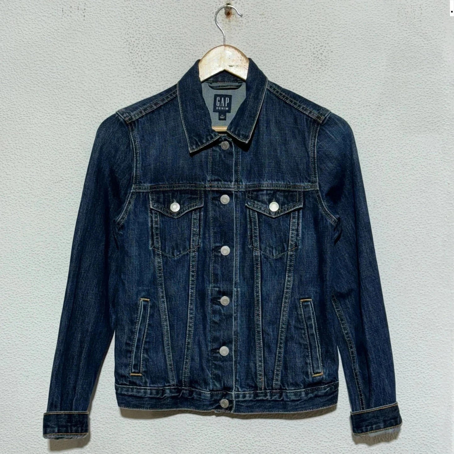 Navy Gap Denim Jacket - XS