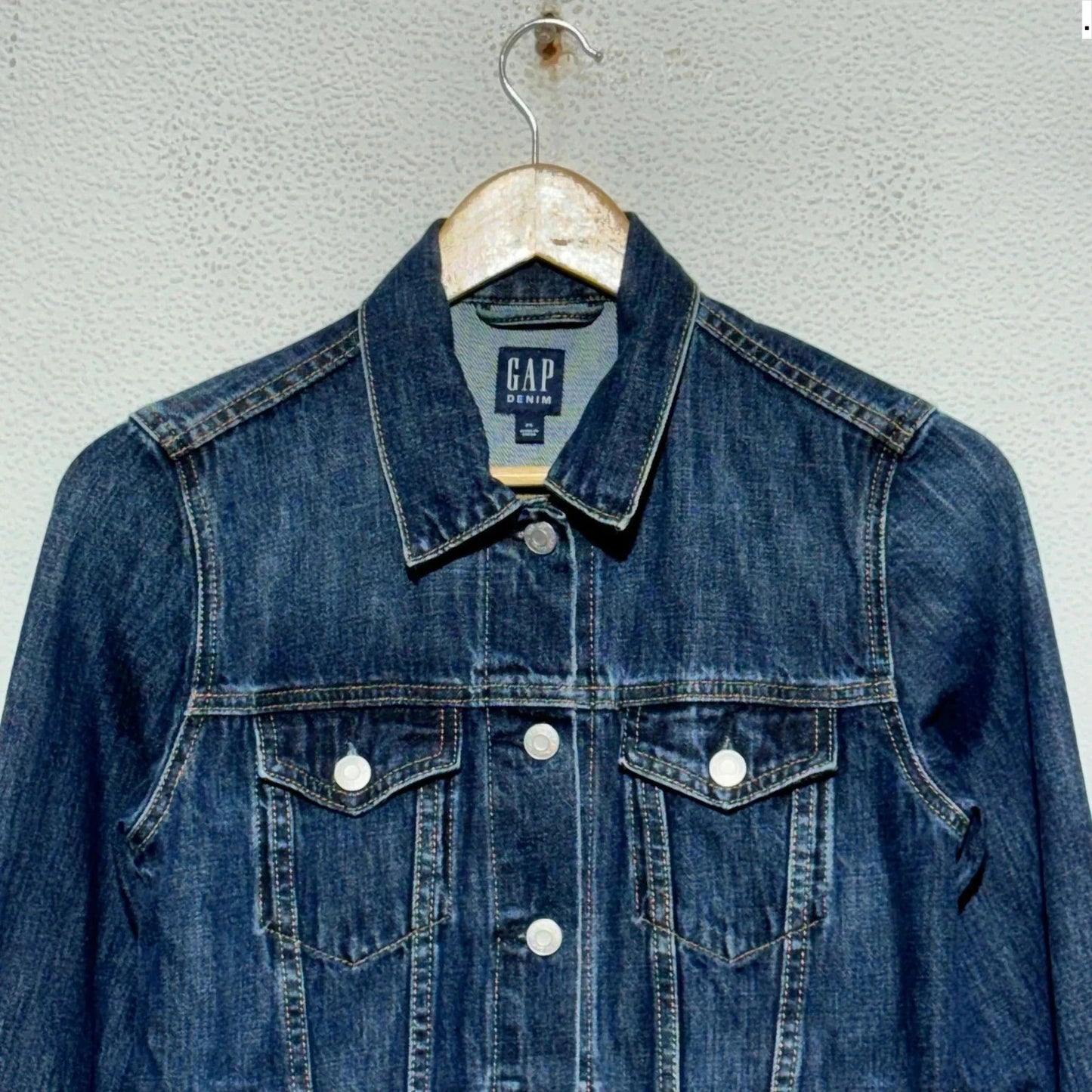 Navy Gap Denim Jacket - XS