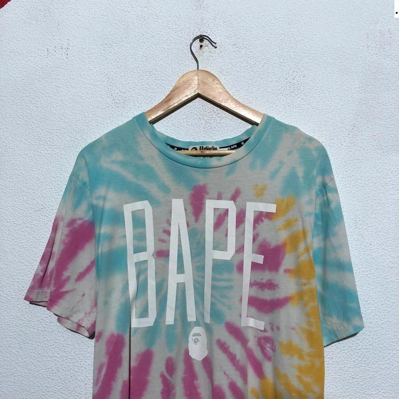 Vintage Tie Dye A Bathing Ape BAPE T Shirt - Large