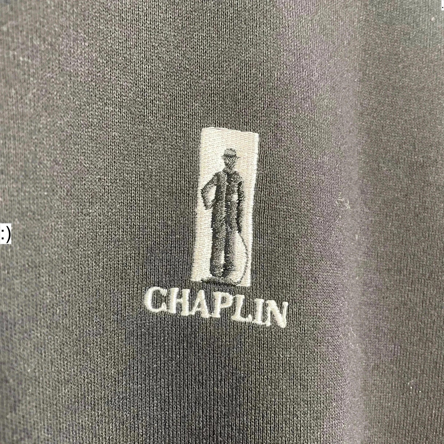Deadstock Vintage Black Chaplain Movie Promo Sweatshirt Screen Stars - XL