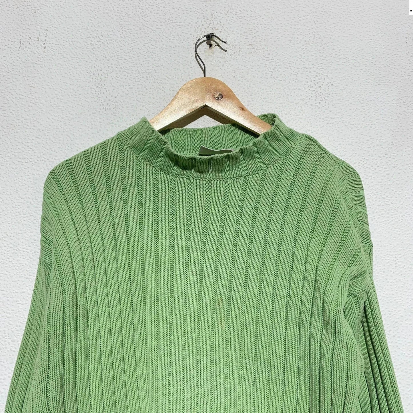 Vintage 00s Green Heavyweight Knitted Jumper BHS - Size 14