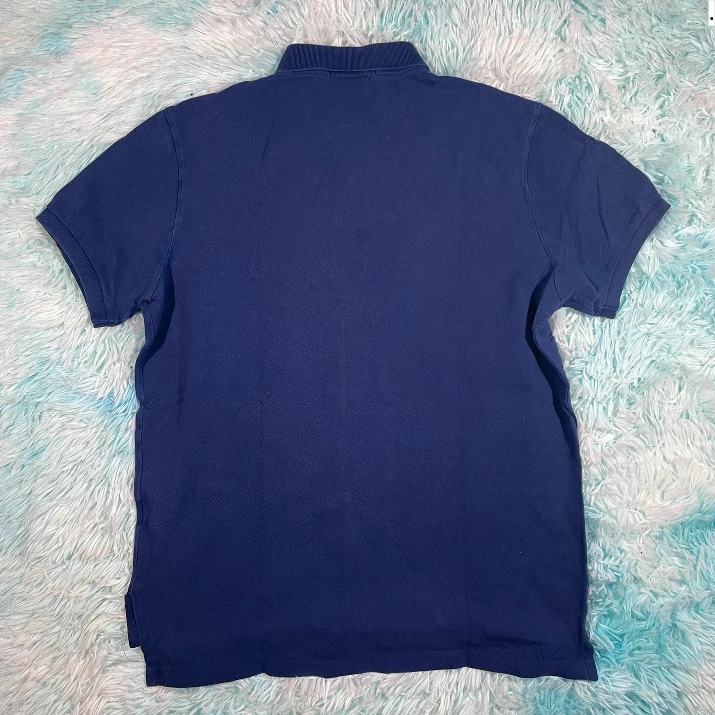 Vintage 90s Blue Polo Ralph Lauren Polo Shirt - Large
